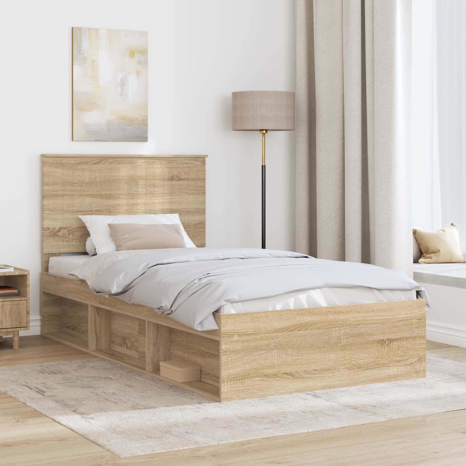 Cadre de lit Sonoma 100 x 200 cm Bois de pin massif - XIOS