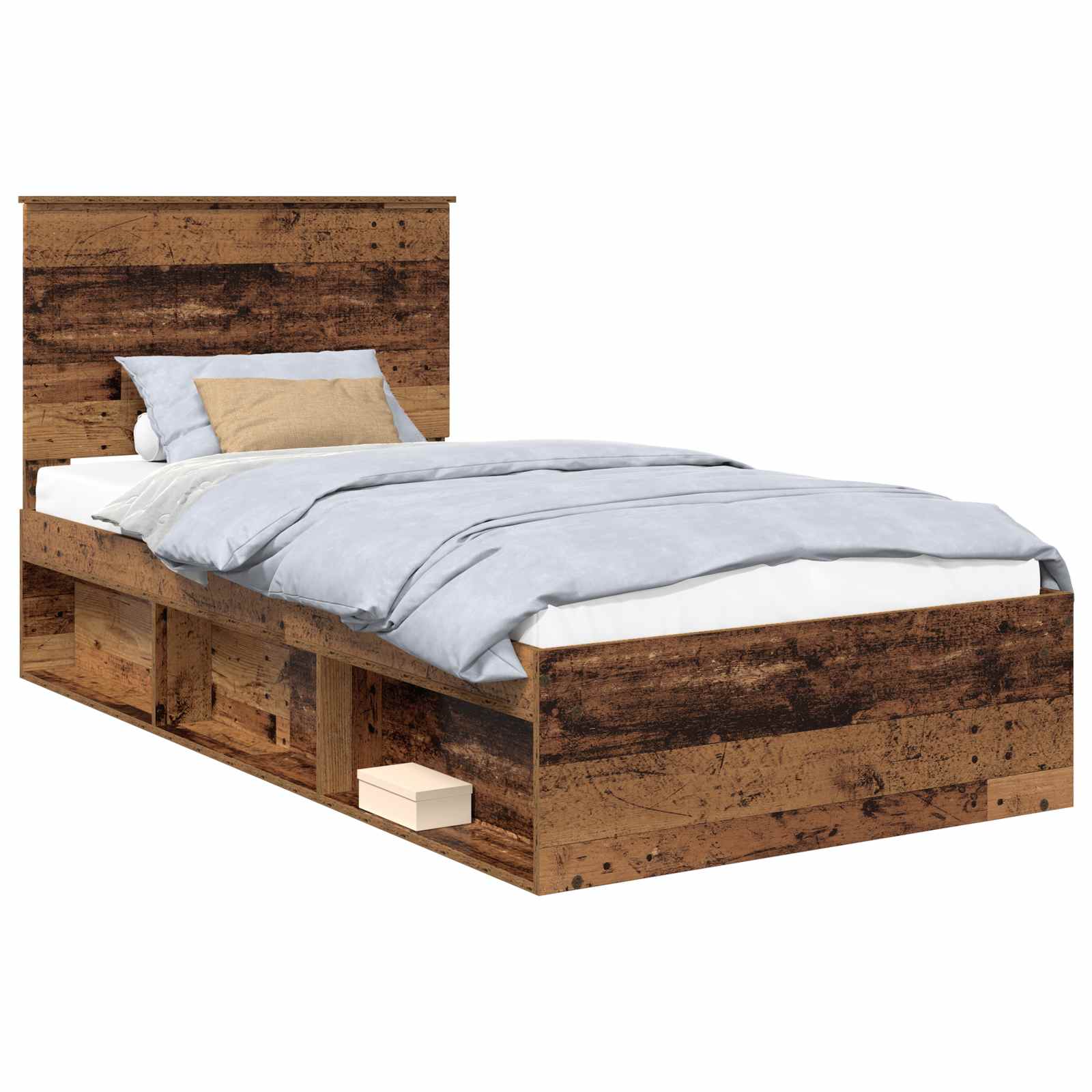 Cadre de lit Bois ancien 100 x 200 cm Bois de pin massif - XIOS