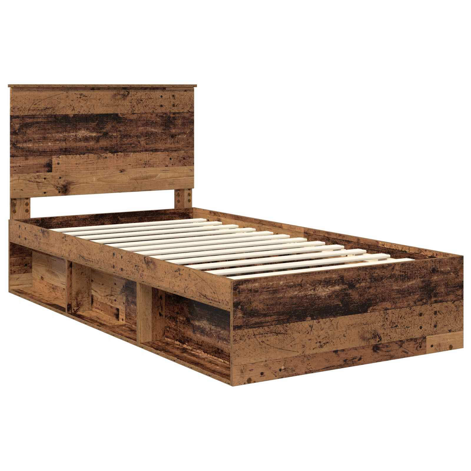 Cadre de lit Bois ancien 100 x 200 cm Bois de pin massif - XIOS