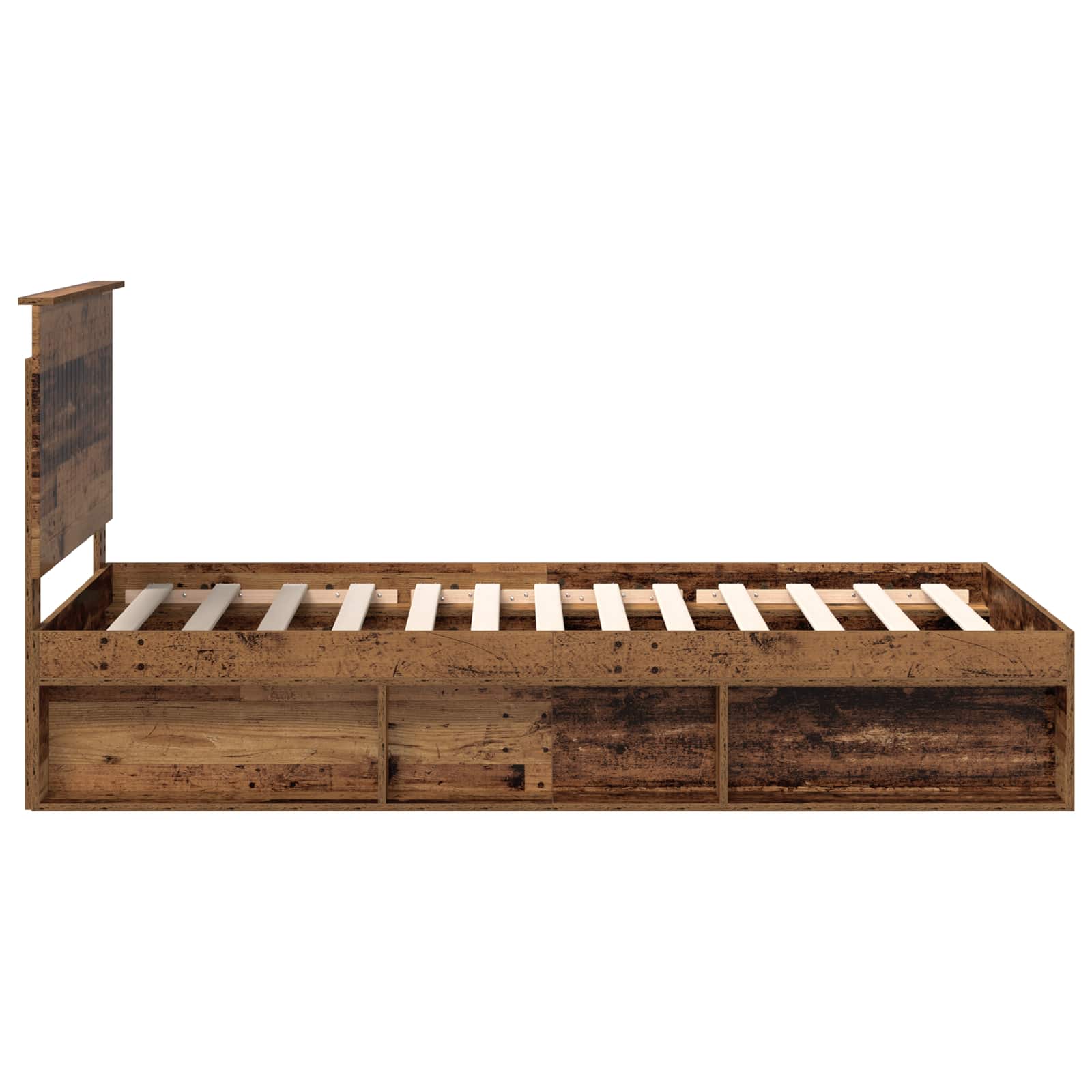 Cadre de lit Bois ancien 100 x 200 cm Bois de pin massif - XIOS