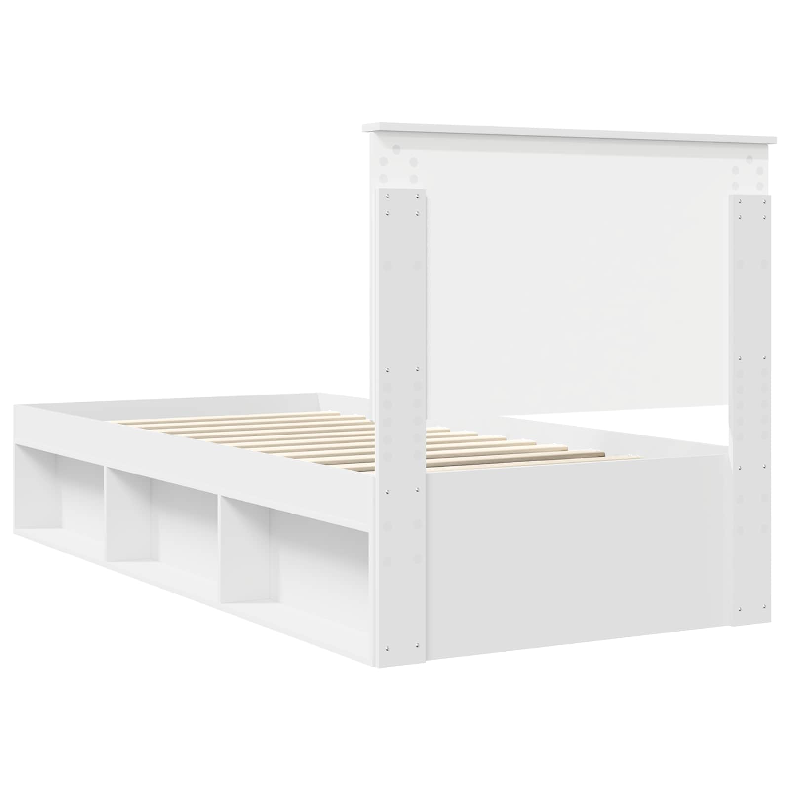 Cadre de lit Blanc 90 x 200 cm Bois de pin massif - XIOS