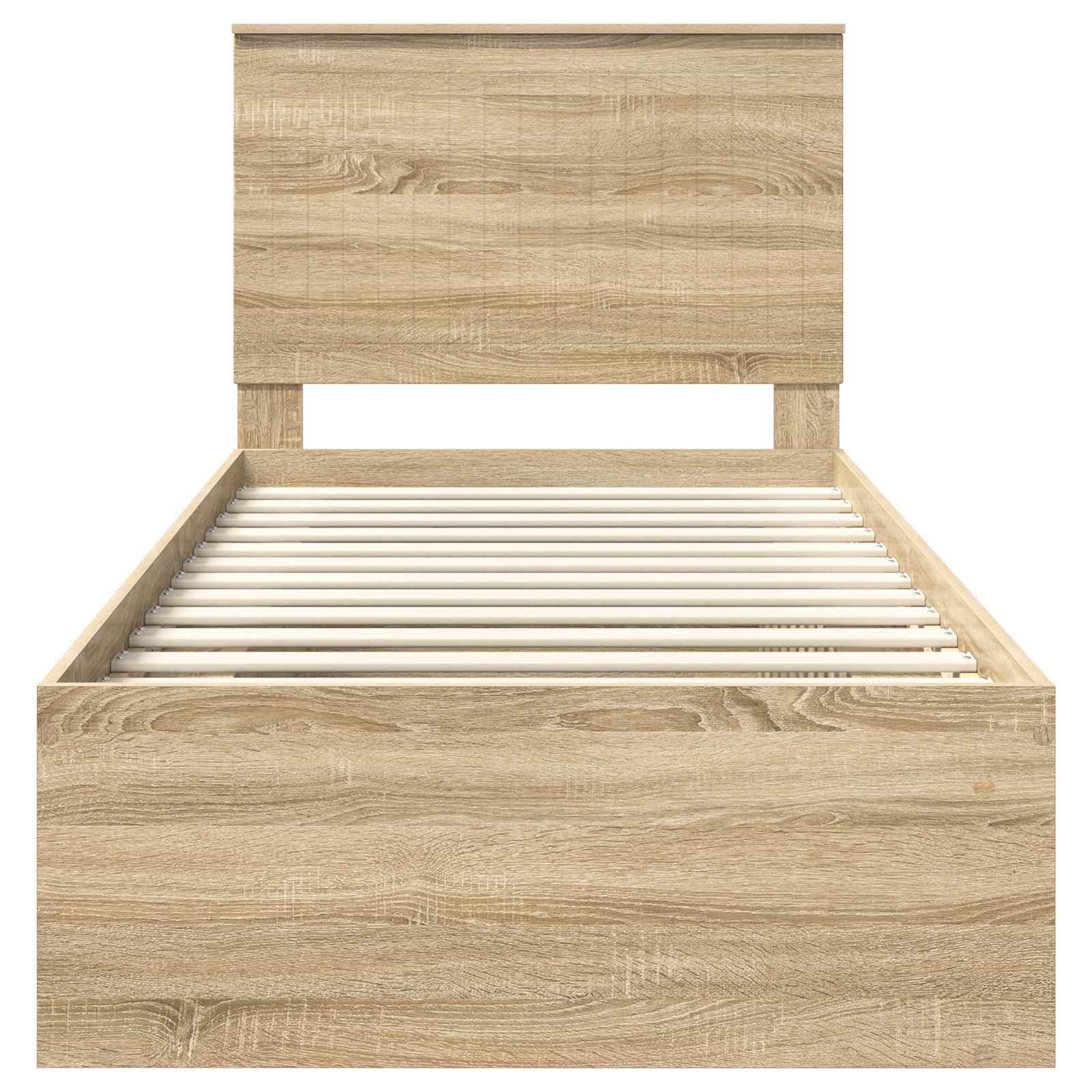 Cadre de lit Chêne Sonoma 90 x 190 cm Bois de pin massif - XIOS