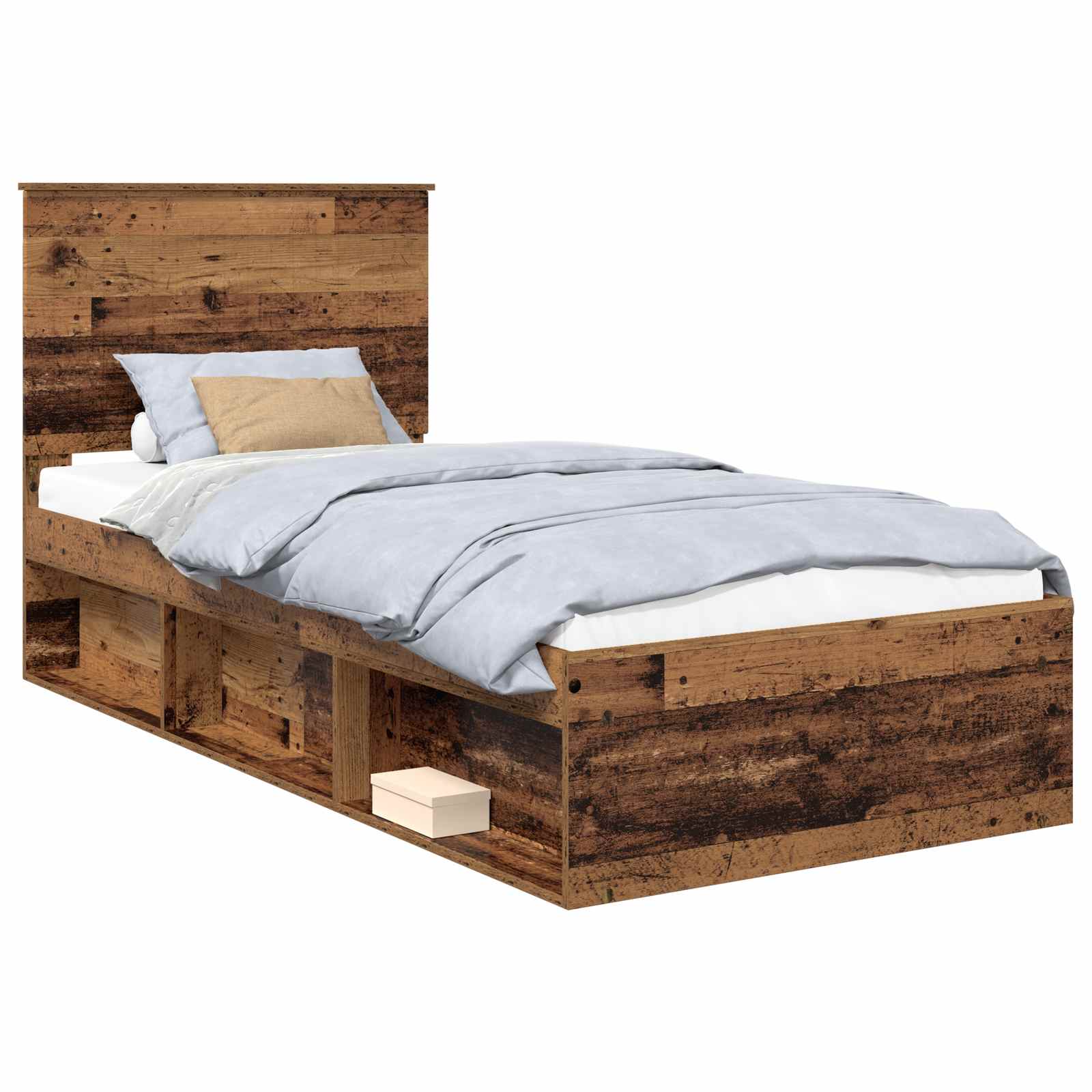 Cadre de lit Bois ancien 90 x 200 cm Bois de pin massif