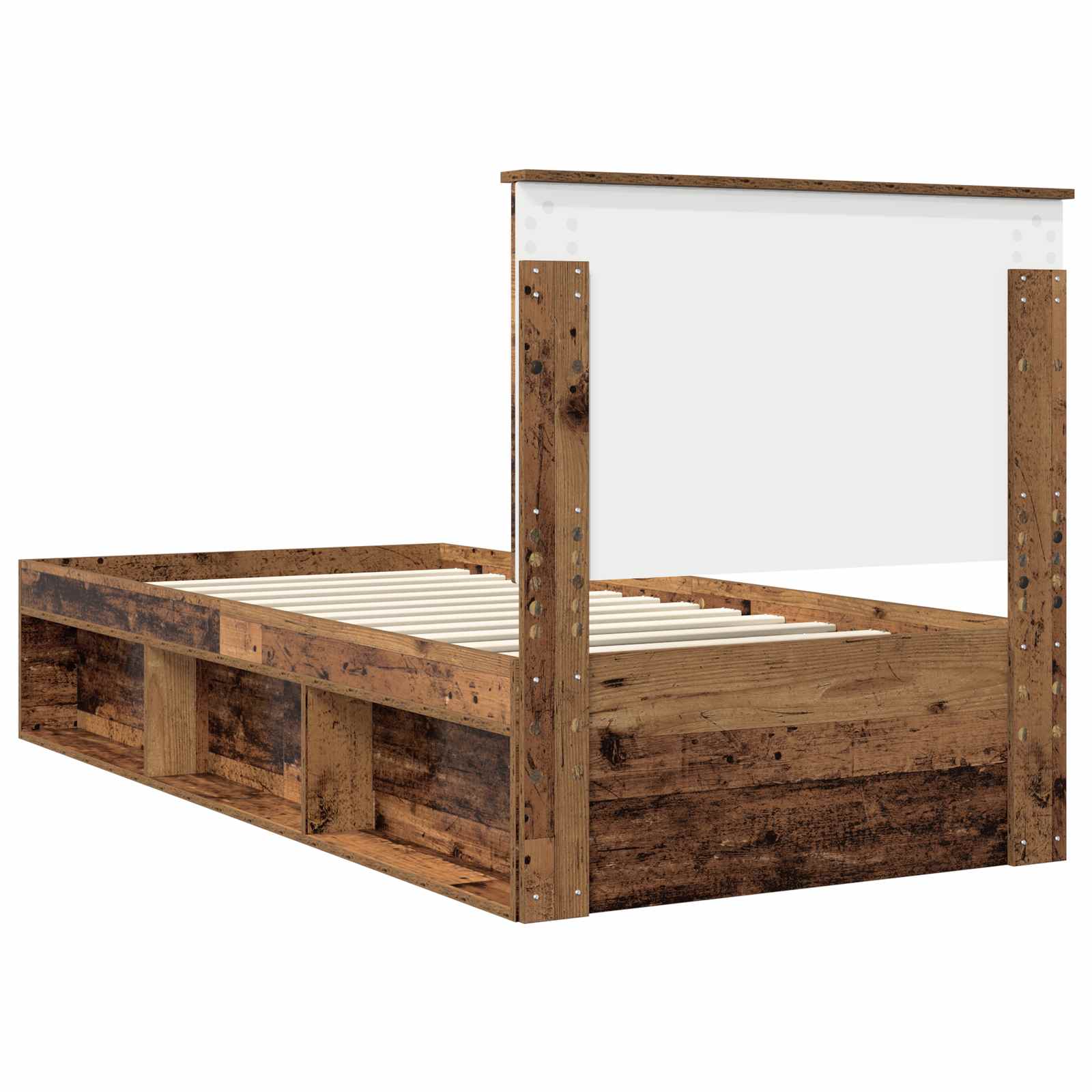 Cadre de lit Bois ancien 90 x 190 cm Bois de pin massif