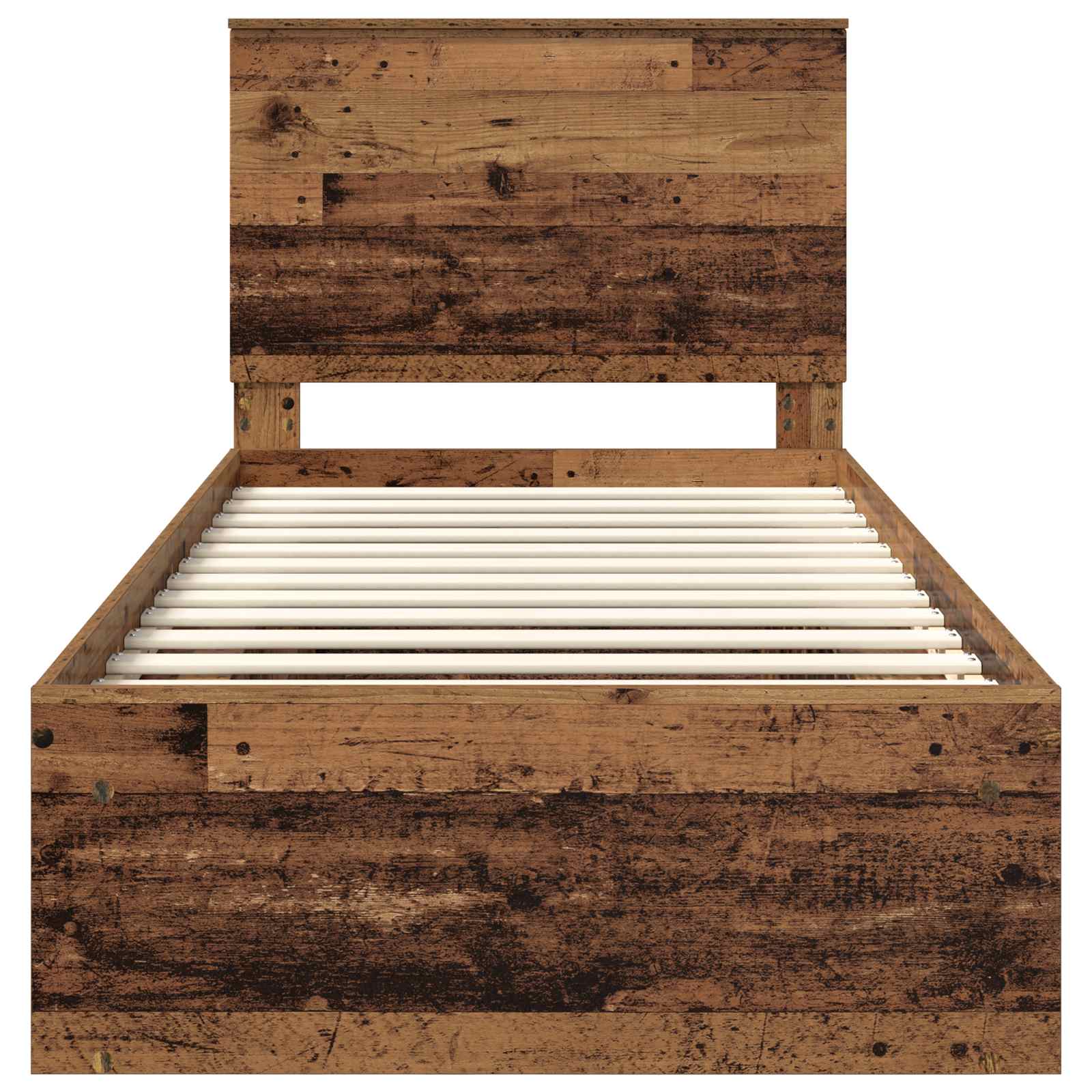 Cadre de lit Bois ancien 90 x 190 cm Bois de pin massif