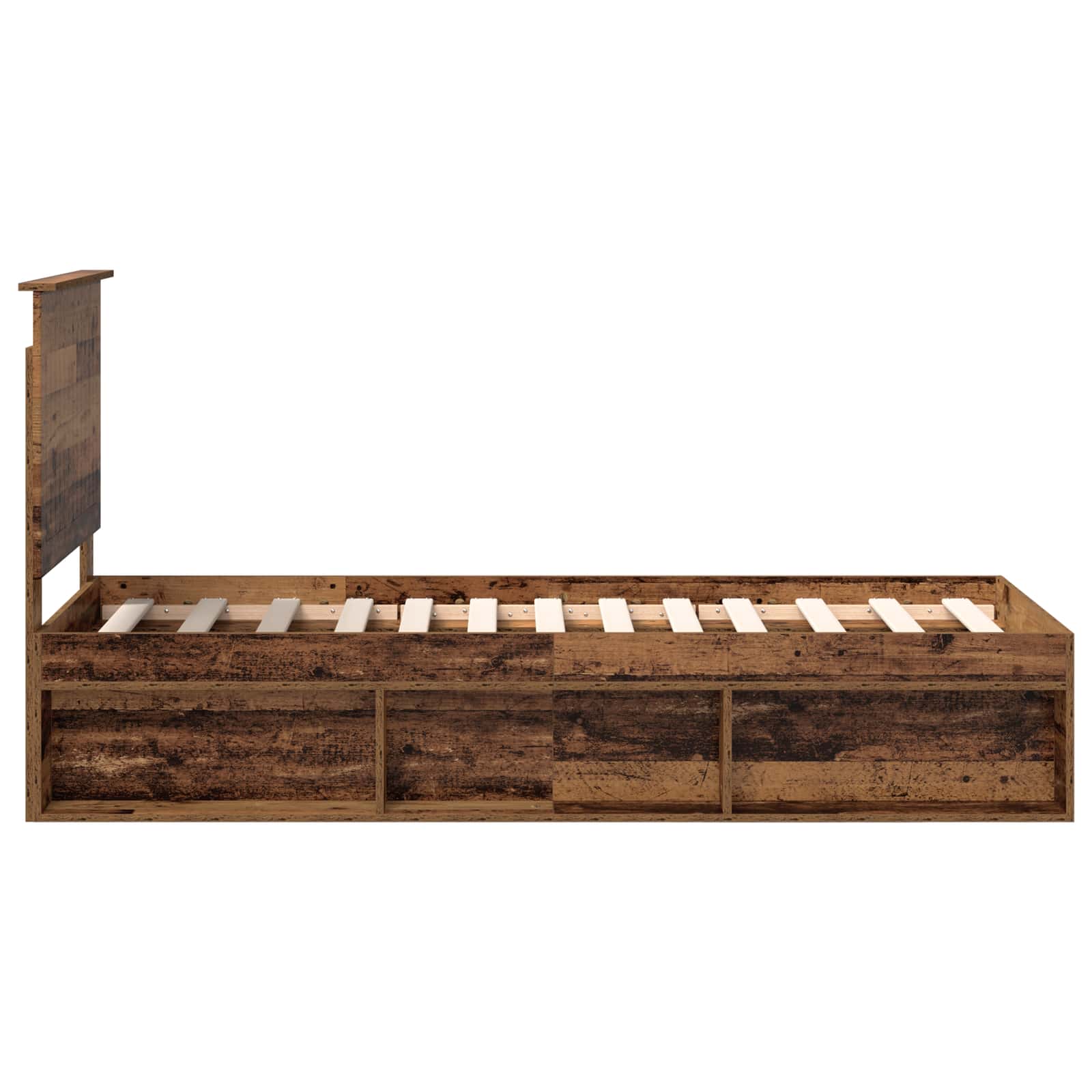 Cadre de lit Bois ancien 75 x 190 cm Pin massif - XIOS