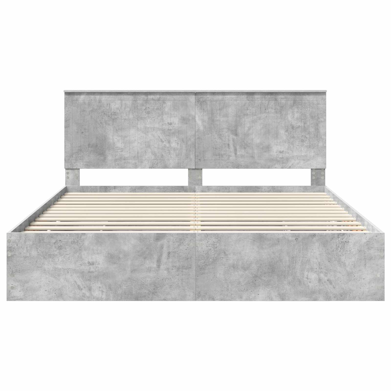 Cadre de lit Gris béton 180 x 200 cm Bois Ingénierie - XIOS