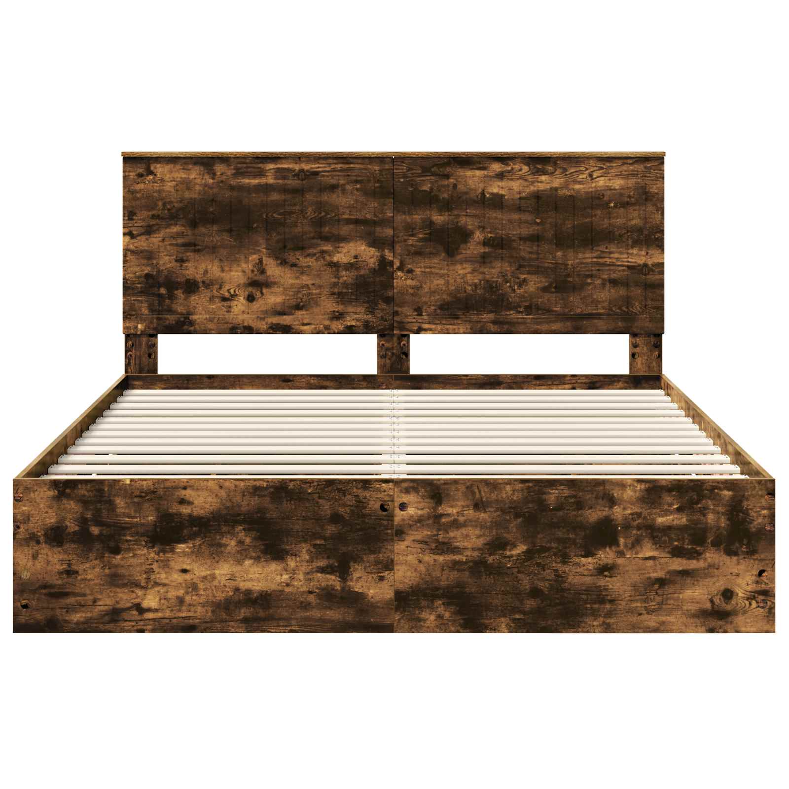 Cadre de lit Chêne fumé 160 x 200 cm Bois Ingénierie - XIOS