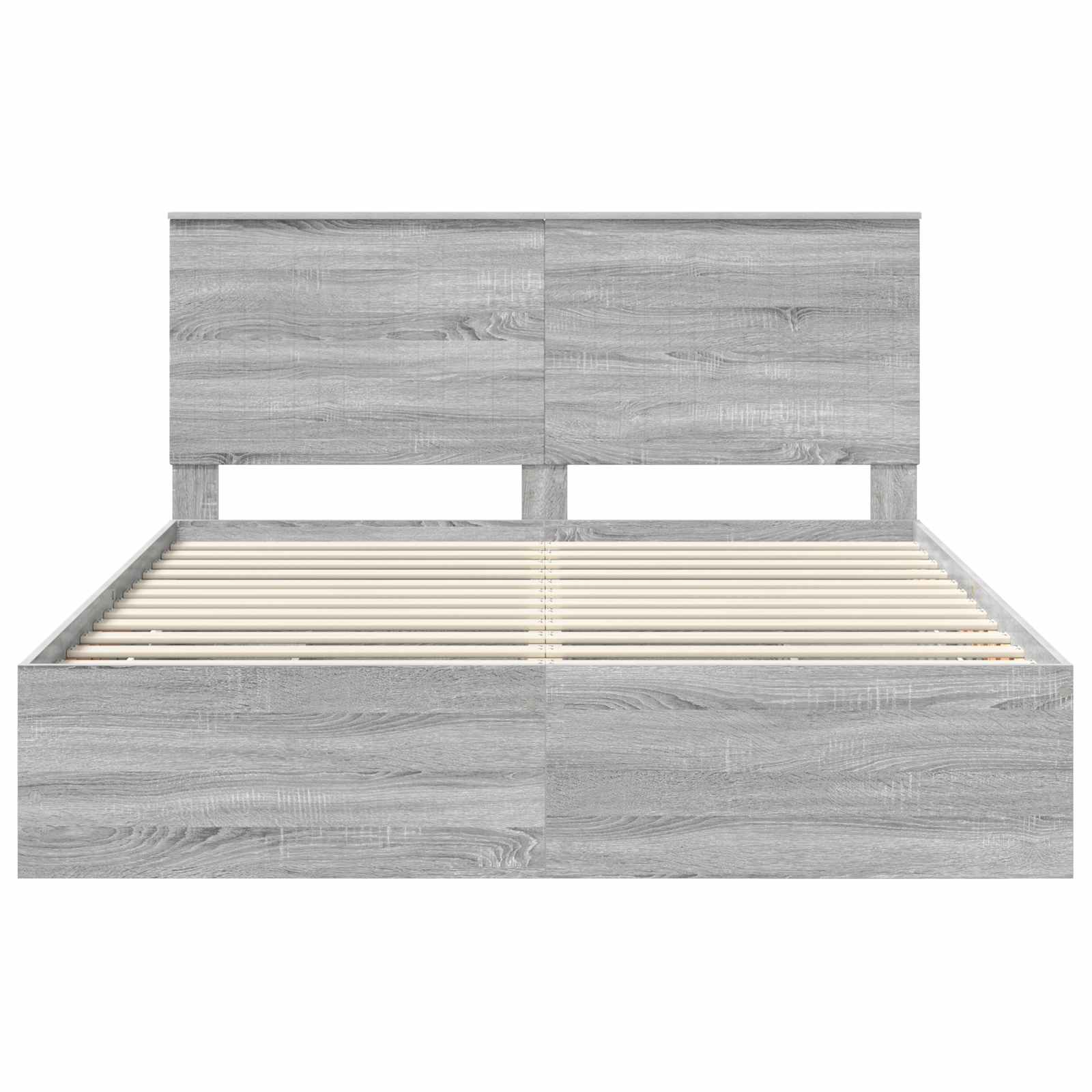 Cadre de lit Gris Sonoma 160 x 200 cm Bois Ingénierie - XIOS