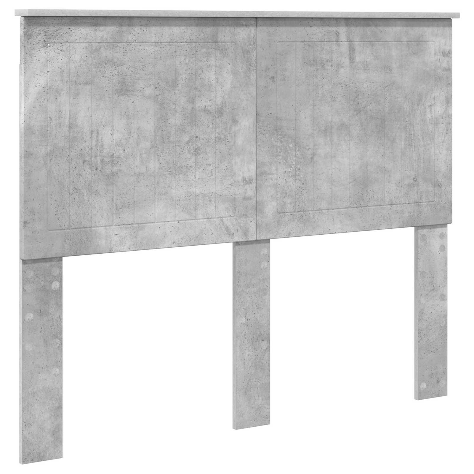 Cadre de lit Gris béton 135 x 190 cm Bois Ingénierie - XIOS