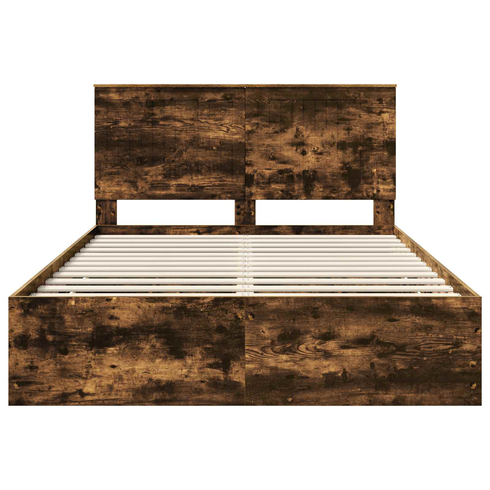 Cadre de lit Chêne fumé 135 x 190 cm Bois Ingénierie - XIOS