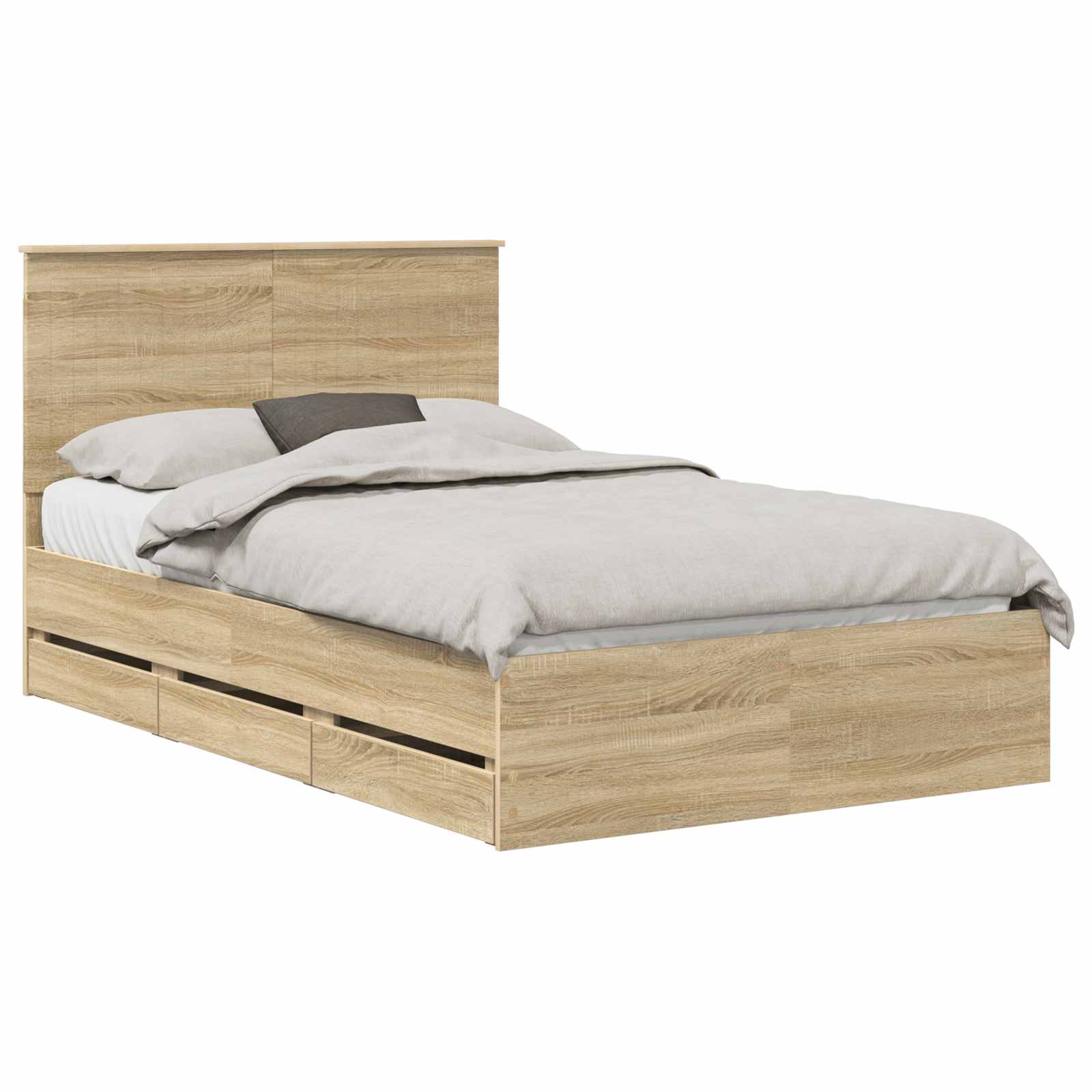 Cadre de lit Chêne Sonoma 120 x 190 cm Bois Ingénierie - XIOS