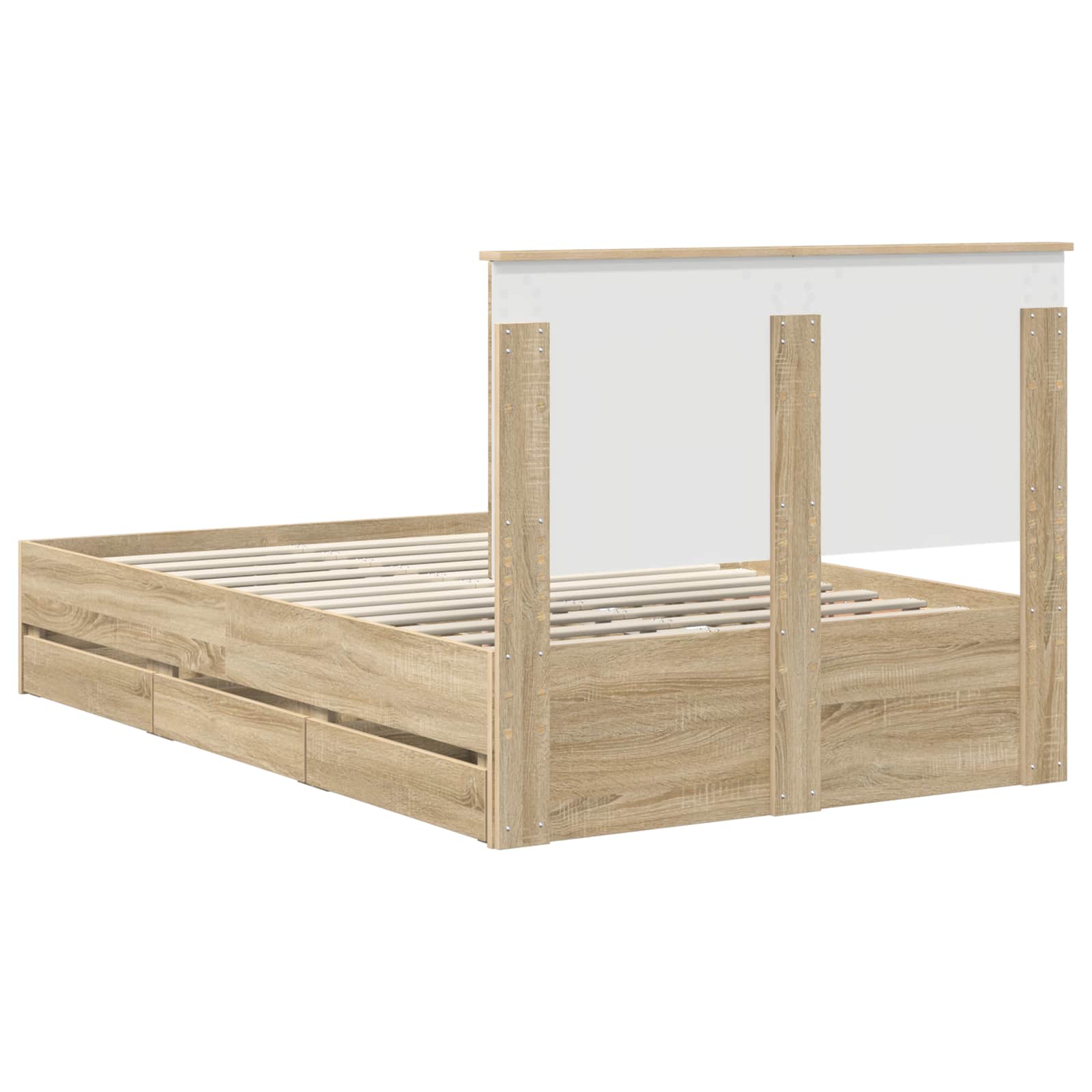 Cadre de lit Chêne Sonoma 120 x 190 cm Bois Ingénierie - XIOS