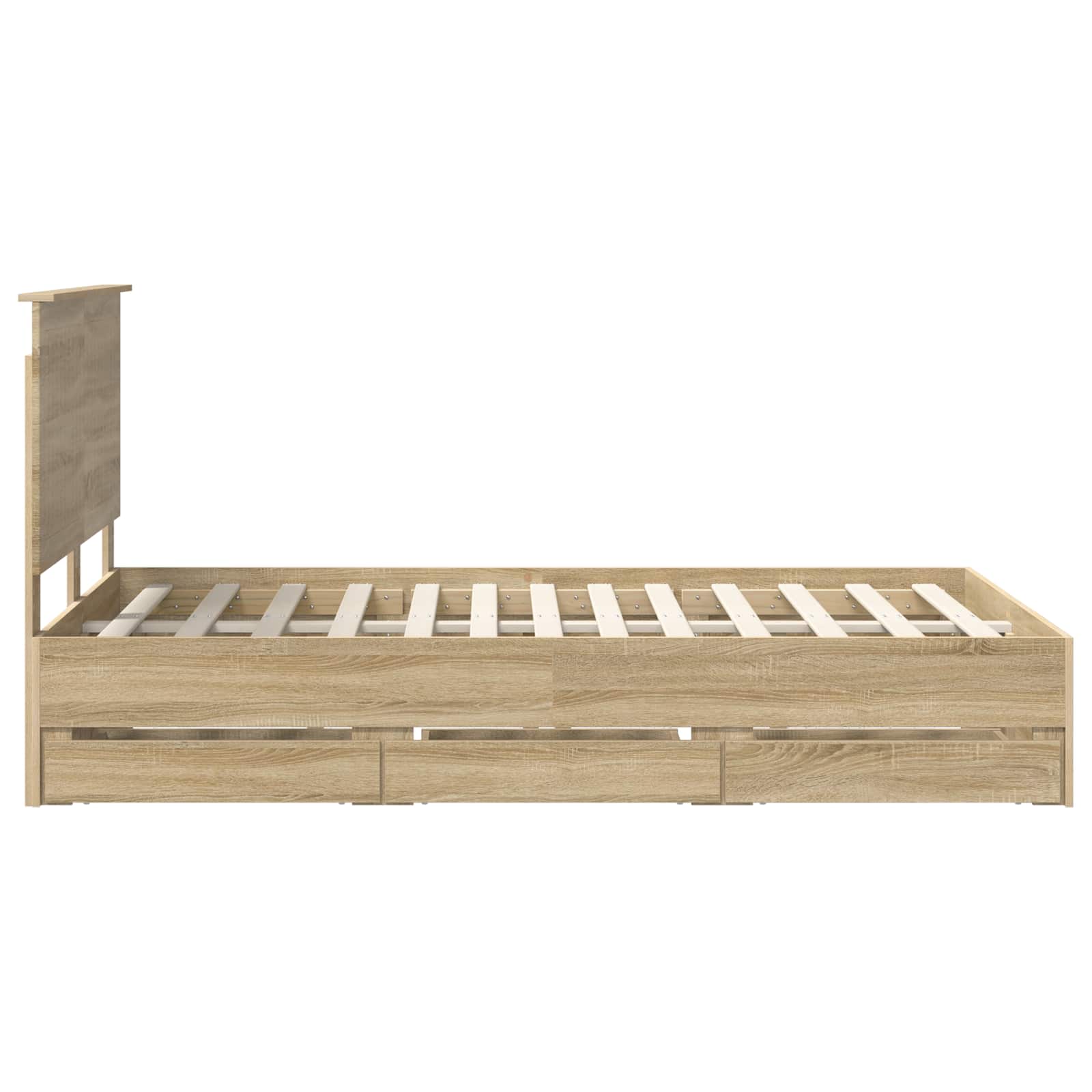 Cadre de lit Chêne Sonoma 120 x 190 cm Bois Ingénierie - XIOS
