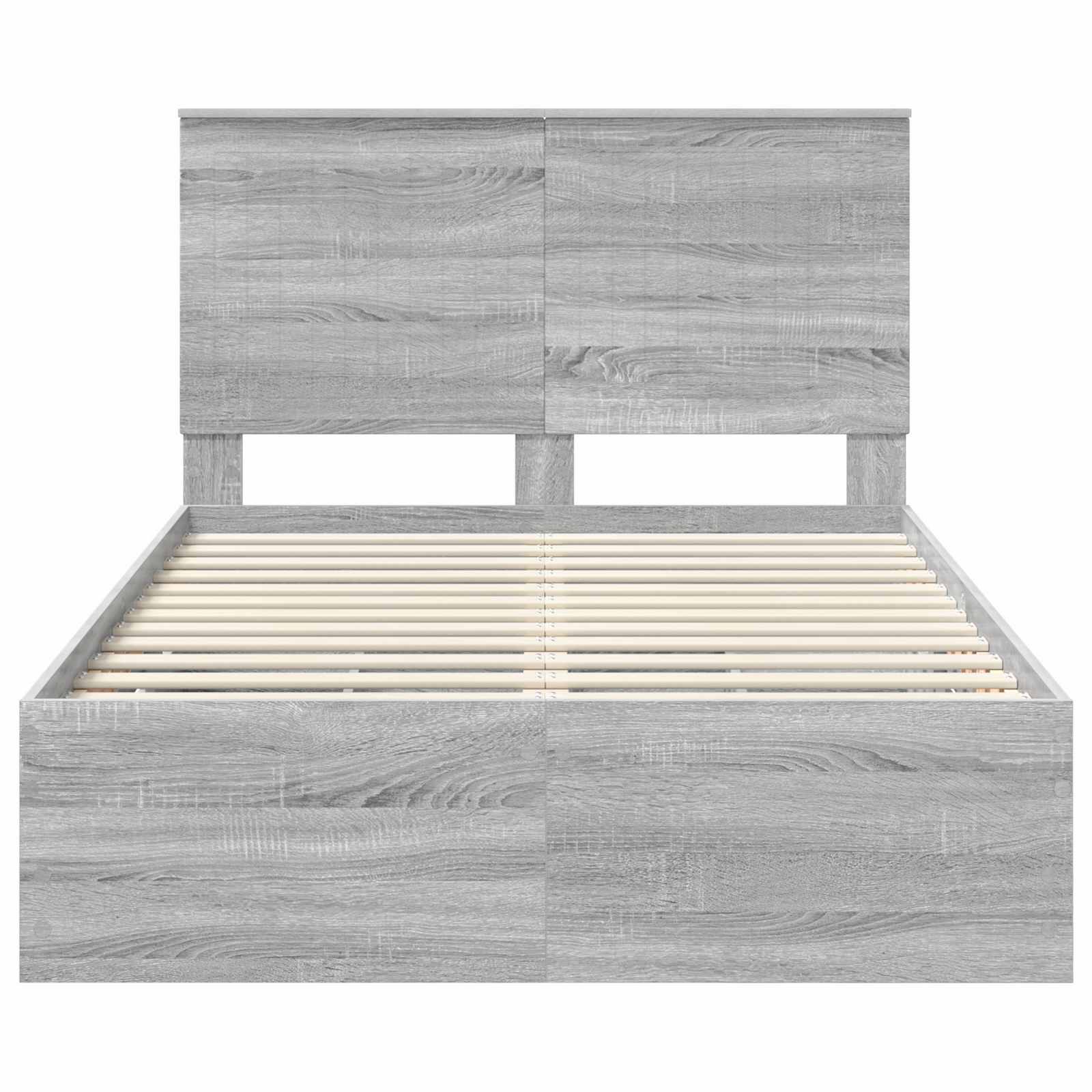Cadre de lit Gris Sonoma 120 x 190 cm Bois Ingénierie - XIOS