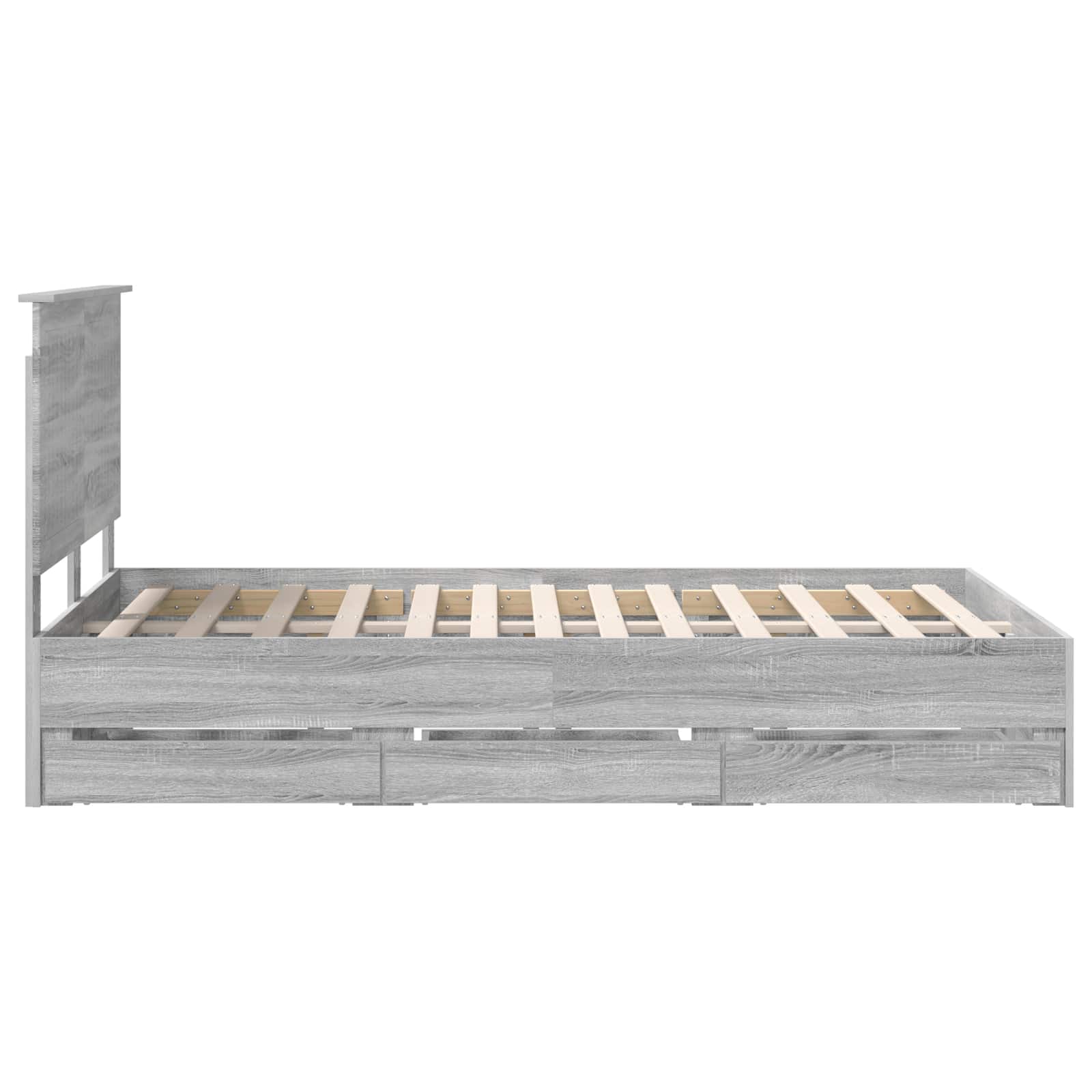 Cadre de lit Gris Sonoma 120 x 190 cm Bois Ingénierie - XIOS