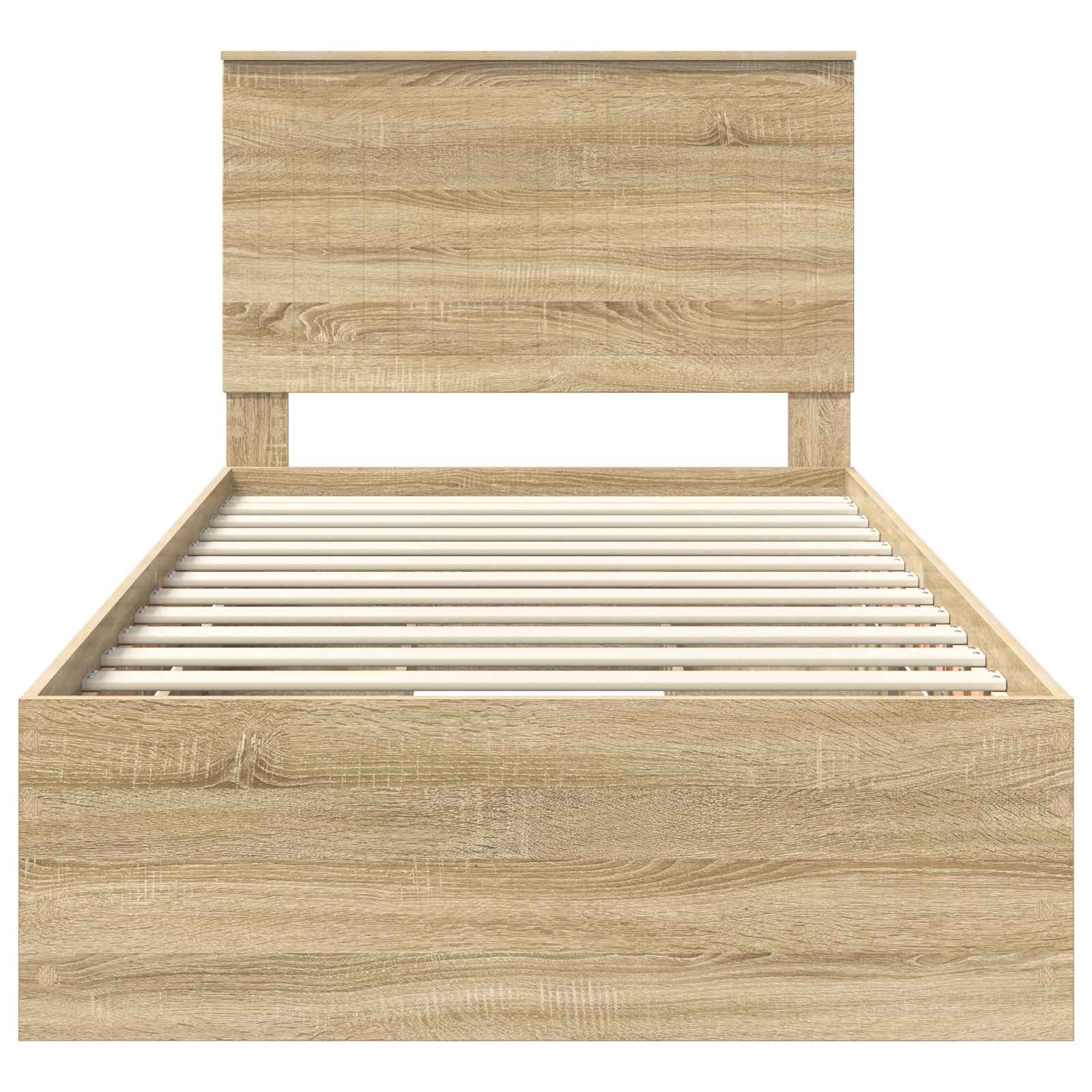 Cadre de lit Chêne Sonoma 100 x 200 cm Bois Ingénierie - XIOS
