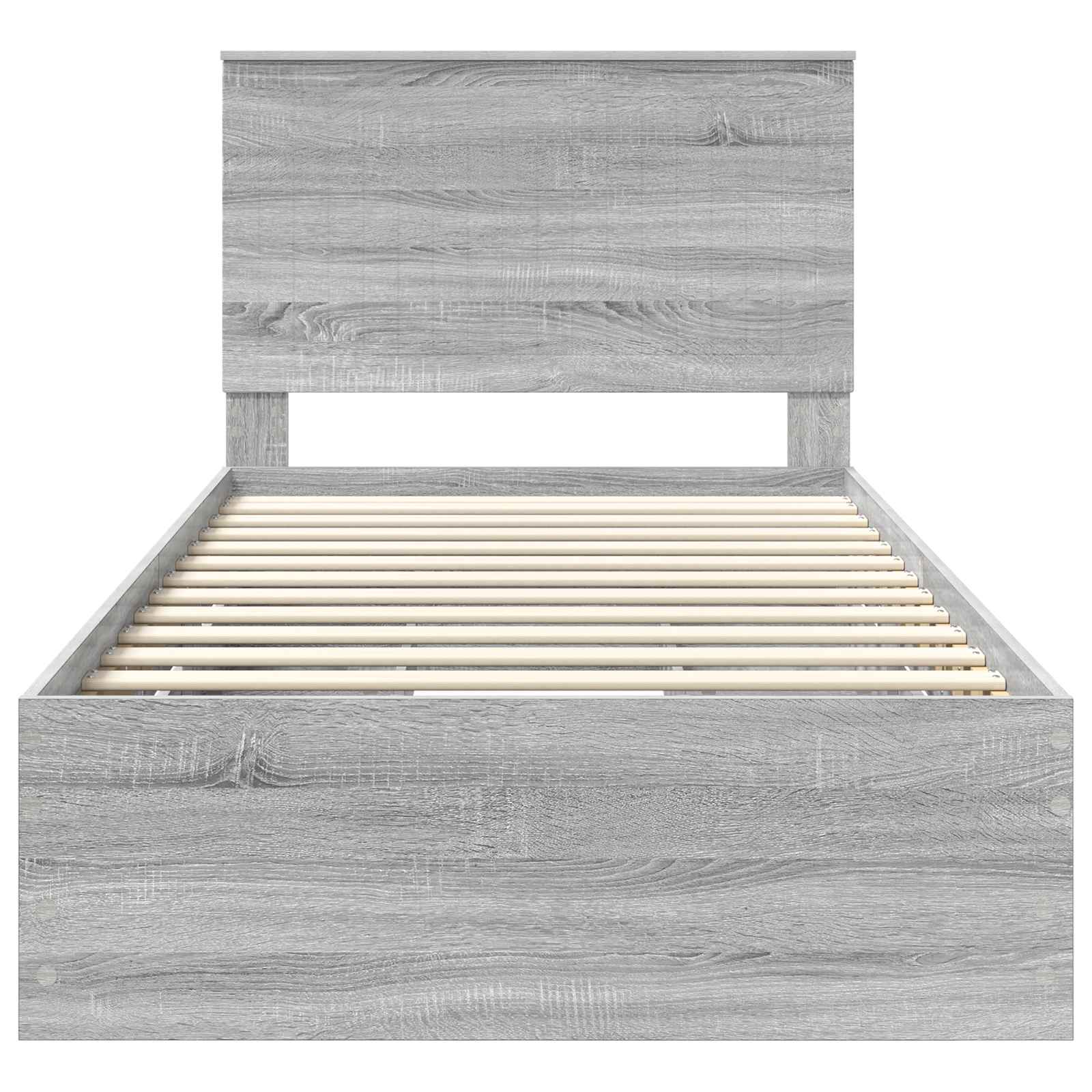 Cadre de lit Gris Sonoma 100 x 200 cm Bois Ingénierie - XIOS