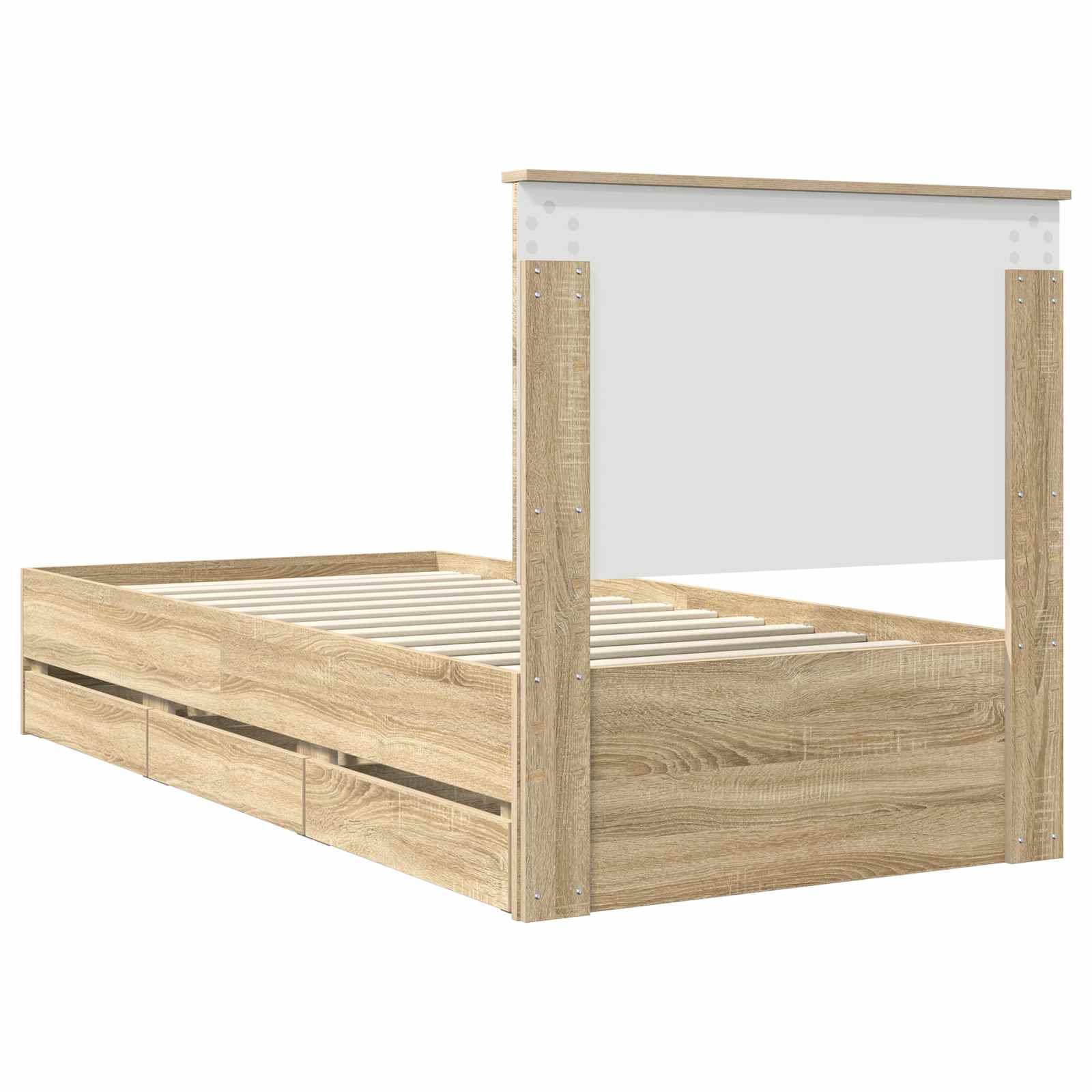 Cadre de lit Chêne Sonoma 90 x 200 cm Bois Ingénierie - XIOS