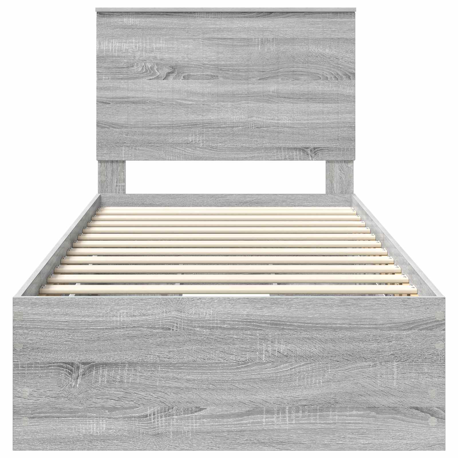 Cadre de lit Gris Sonoma 90 x 200 cm Bois Ingénierie - XIOS