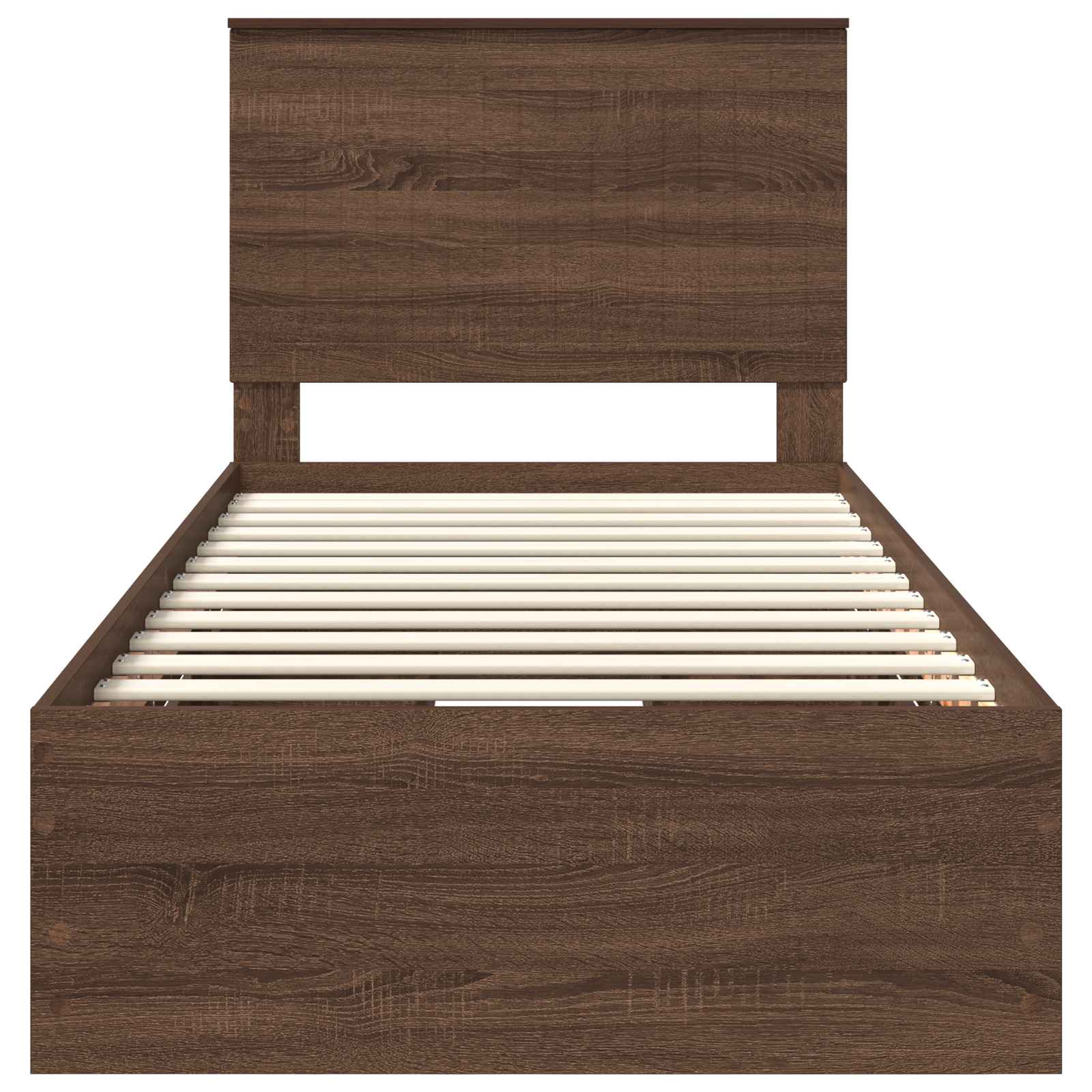 Cadre de lit avec tiroir Chêne brun 90 x 200 cm Bois Ingénierie - XIOS