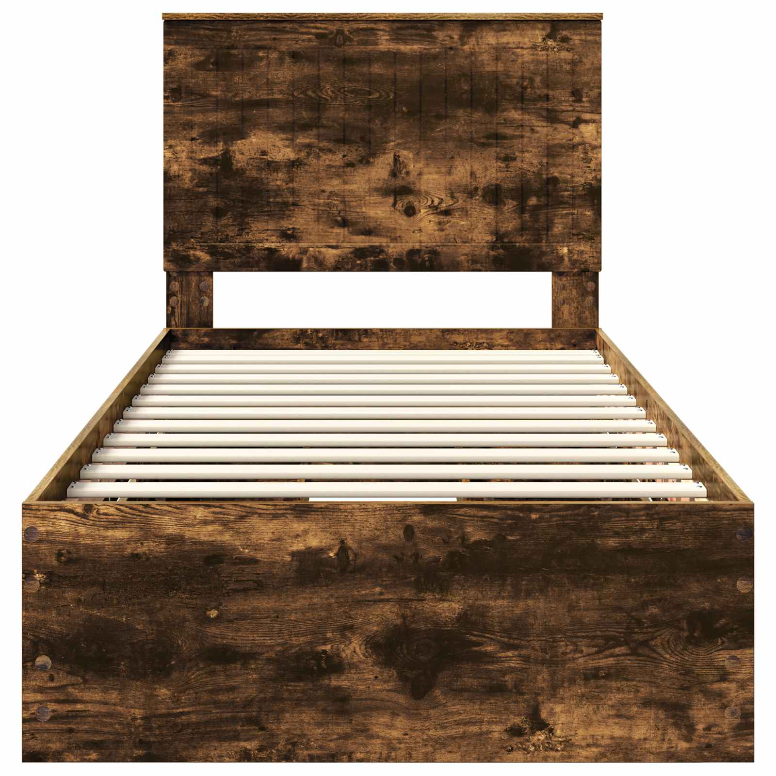 Cadre de lit avec tiroir Chêne fumé 90 x 190 cm Bois Ingénierie - XIOS