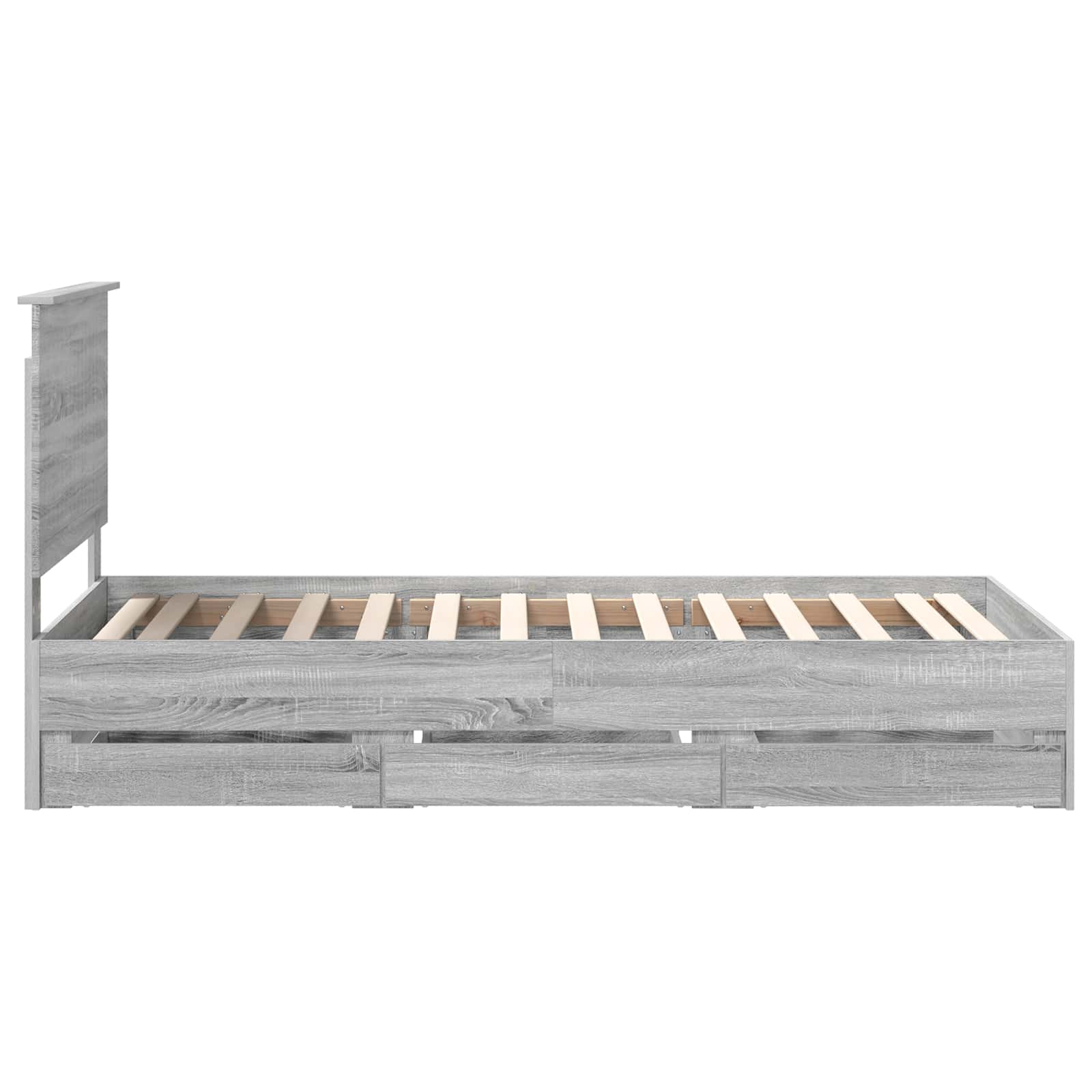 Cadre de lit Gris Sonoma 90 x 190 cm Bois Ingénierie - XIOS