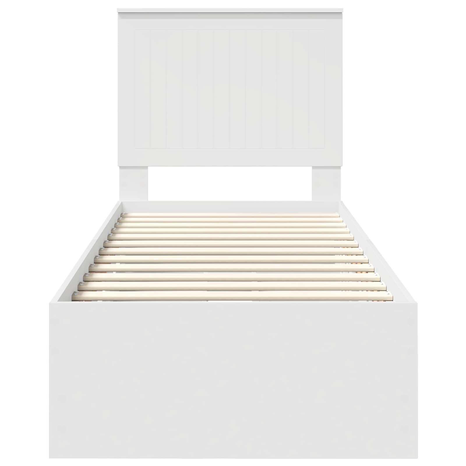 Cadre de lit avec tiroir Blanc 75 x 190 cm Bois Ingénierie - XIOS