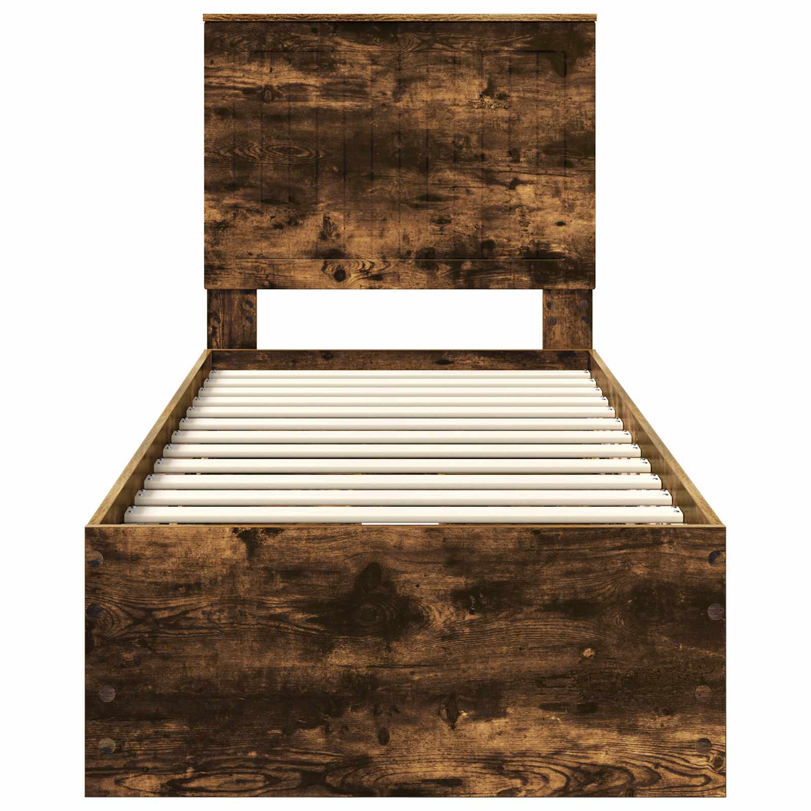 Cadre de lit avec tiroir Chêne fumé 75 x 190 cm Bois Ingénierie - XIOS