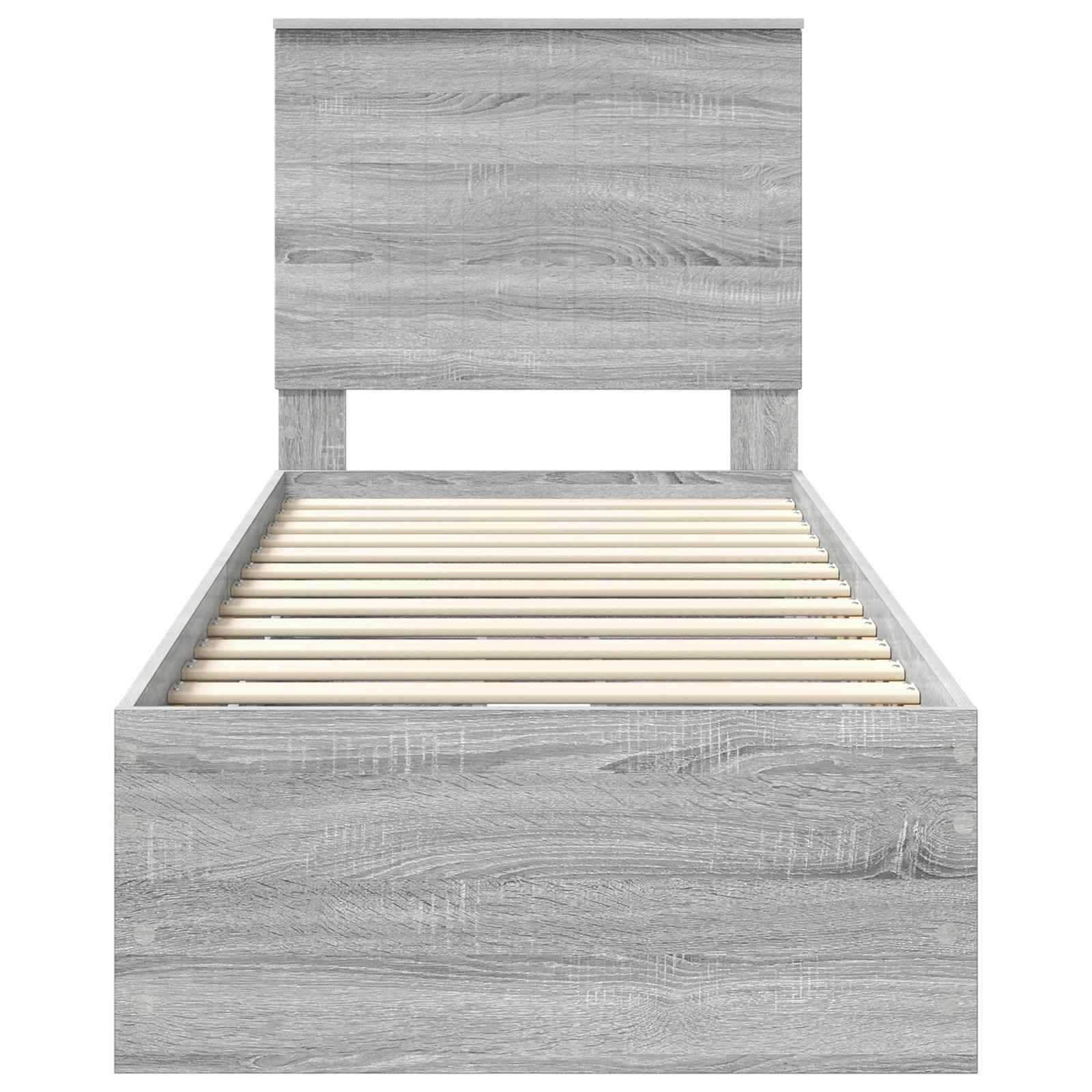 Cadre de lit Gris Sonoma 75 x 190 cm Bois Ingénierie - XIOS