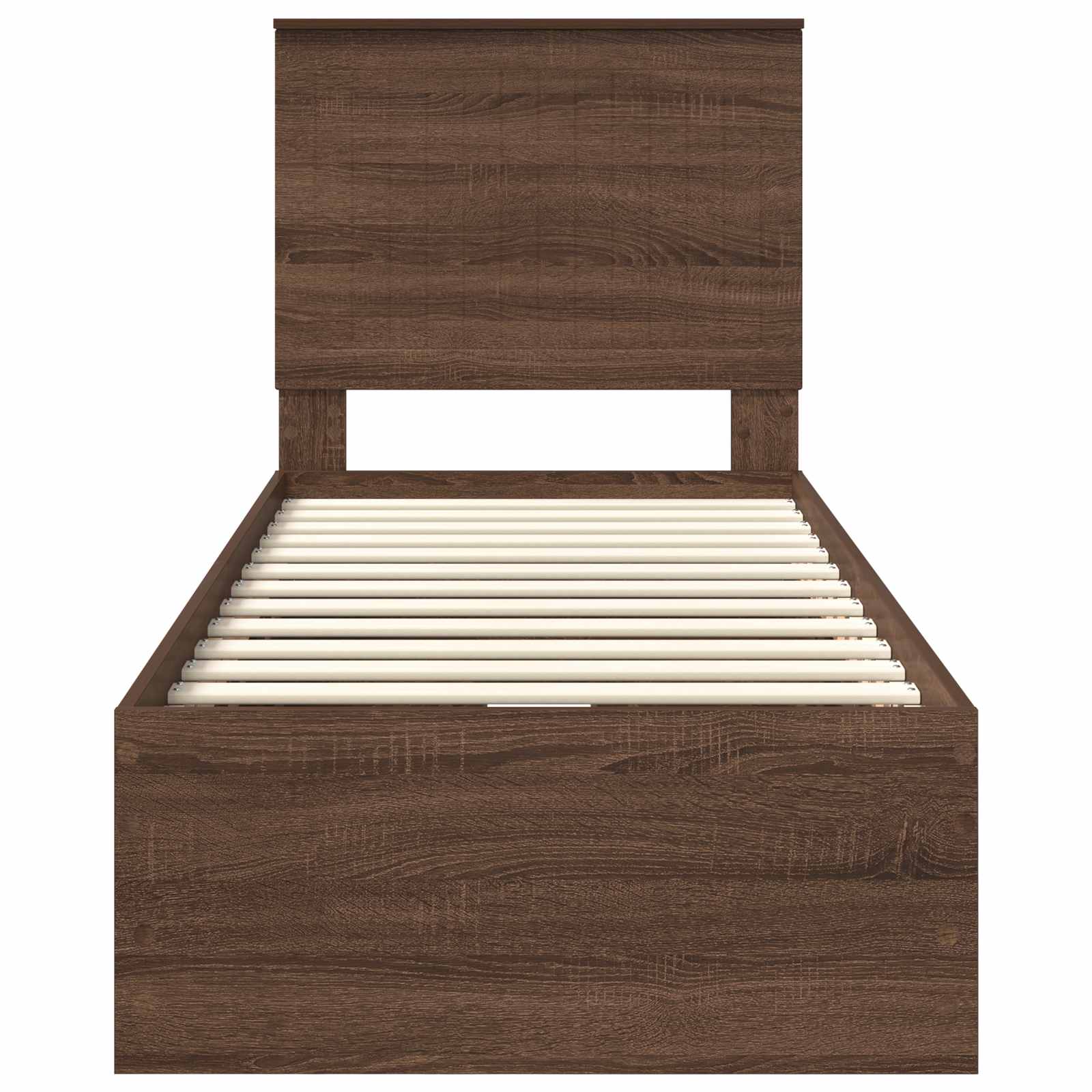 Cadre de lit avec tiroir Chêne brun 75 x 190 cm Bois Ingénierie - XIOS