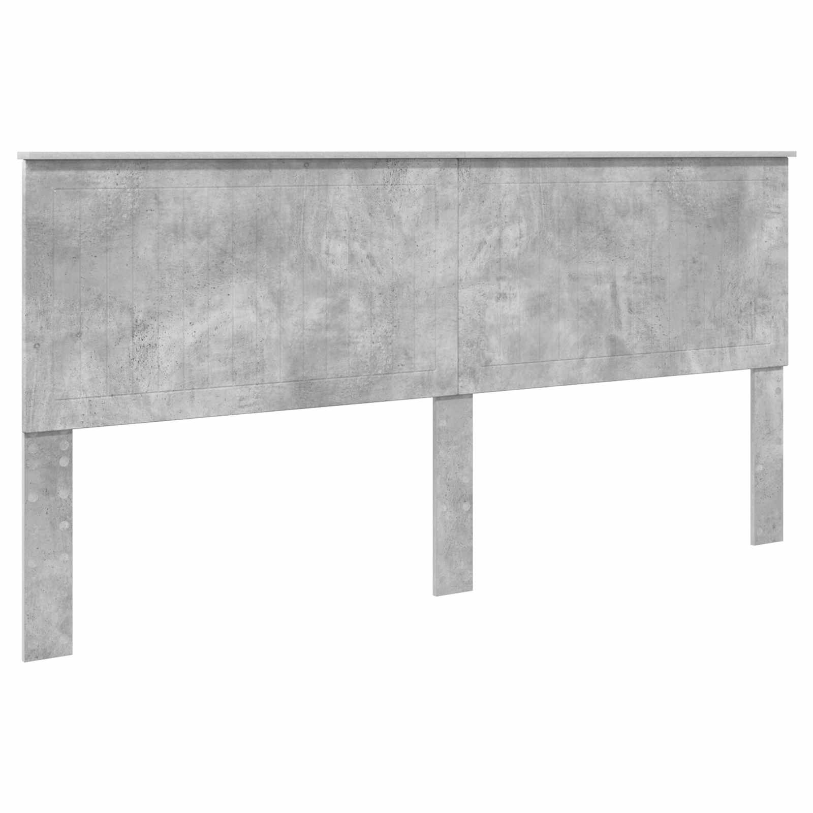 Lit de Rangement Gris béton 200 x 200 cm Bois d'ingénierie - XIOS