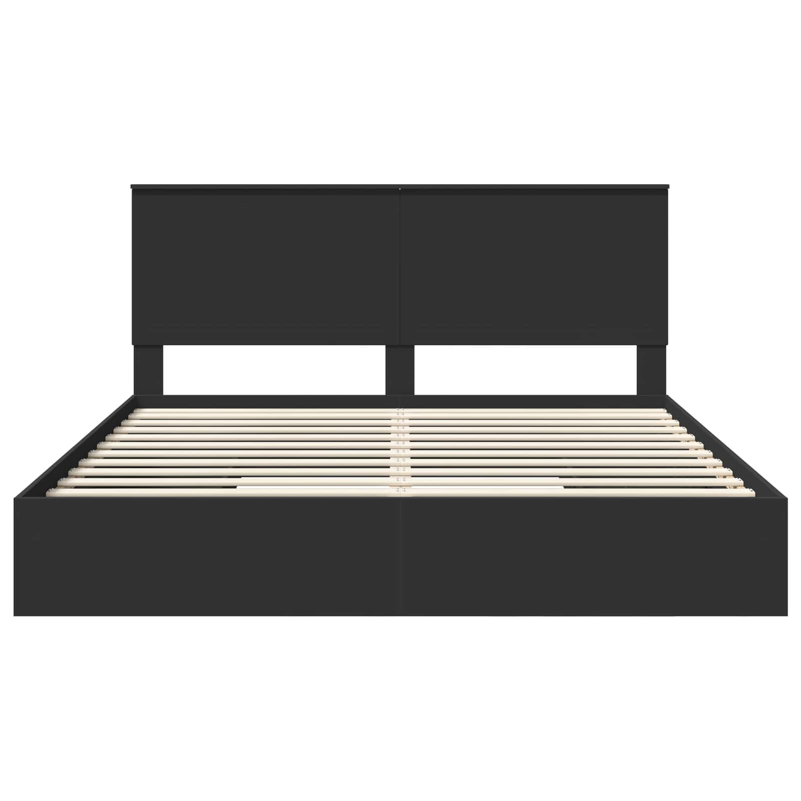 Lit de Rangement Noir 180 x 200 cm Bois d'ingénierie - XIOS