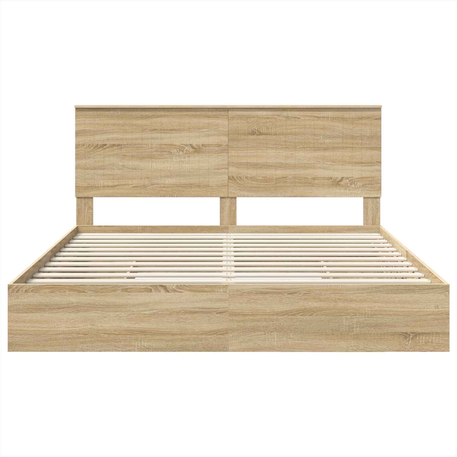 Lit de Rangement Chêne Sonoma 180 x 200 cm Bois d'ingénierie - XIOS