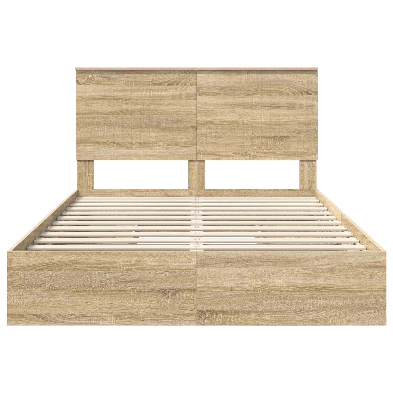 Lit de Rangement Chêne Sonoma 140 x 200 cm Bois d'ingénierie - XIOS