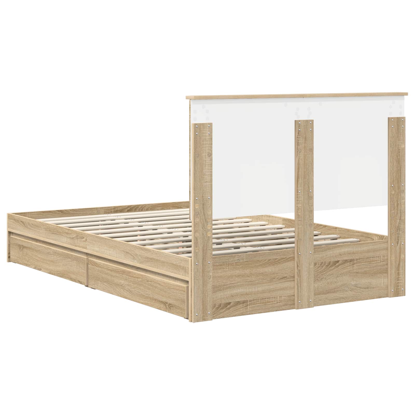 Lit de Rangement Chêne Sonoma 120 x 190 cm Bois d'ingénierie - XIOS