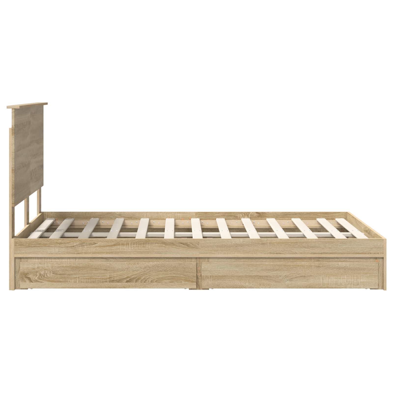Lit de Rangement Chêne Sonoma 120 x 190 cm Bois d'ingénierie - XIOS