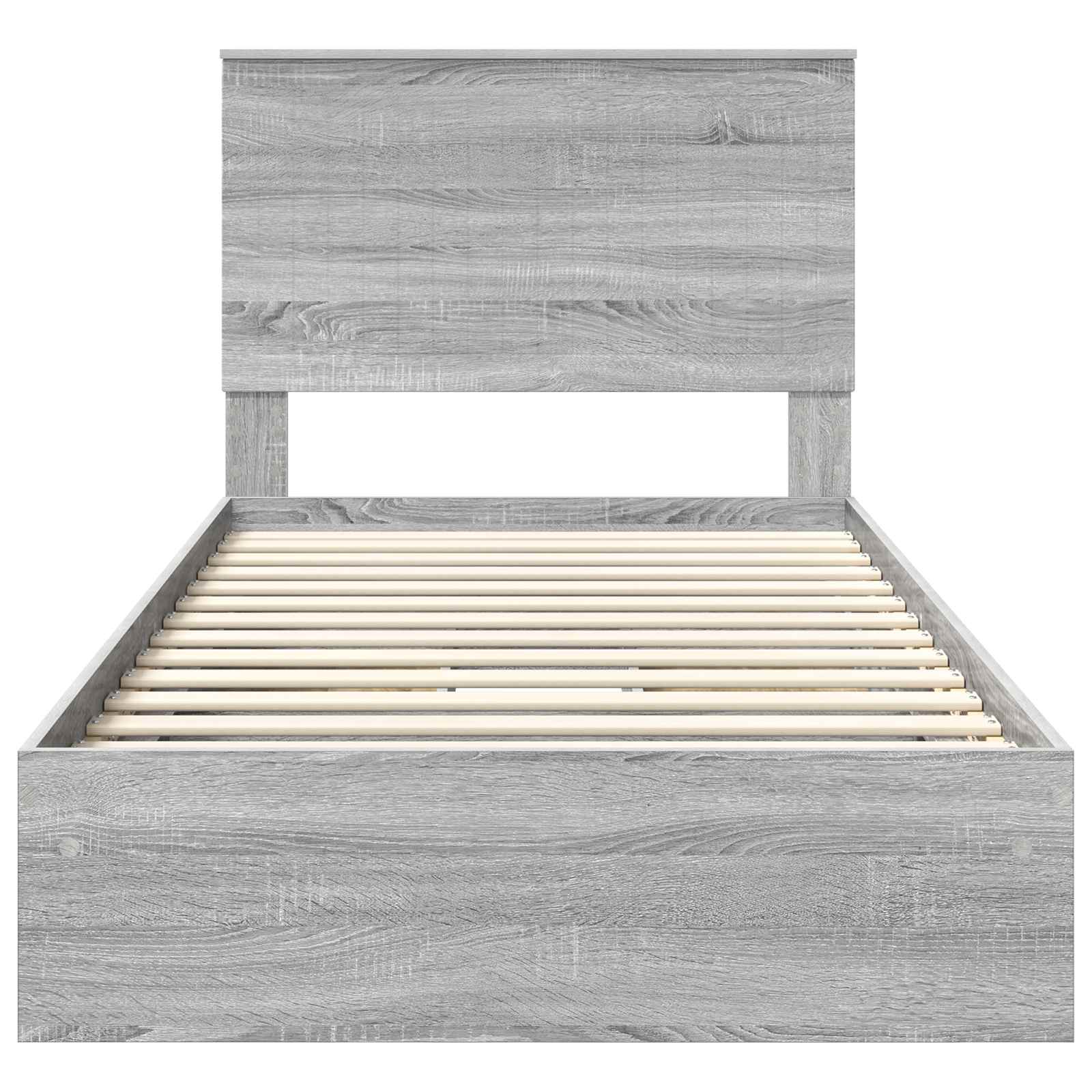 Lit de Rangement Gris Sonoma 100 x 200 cm Bois d'ingénierie - XIOS
