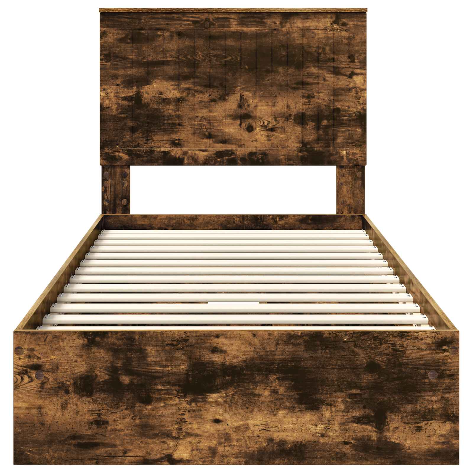 Lit de Rangement Chêne fumé 90 x 200 cm Bois d'ingénierie - XIOS