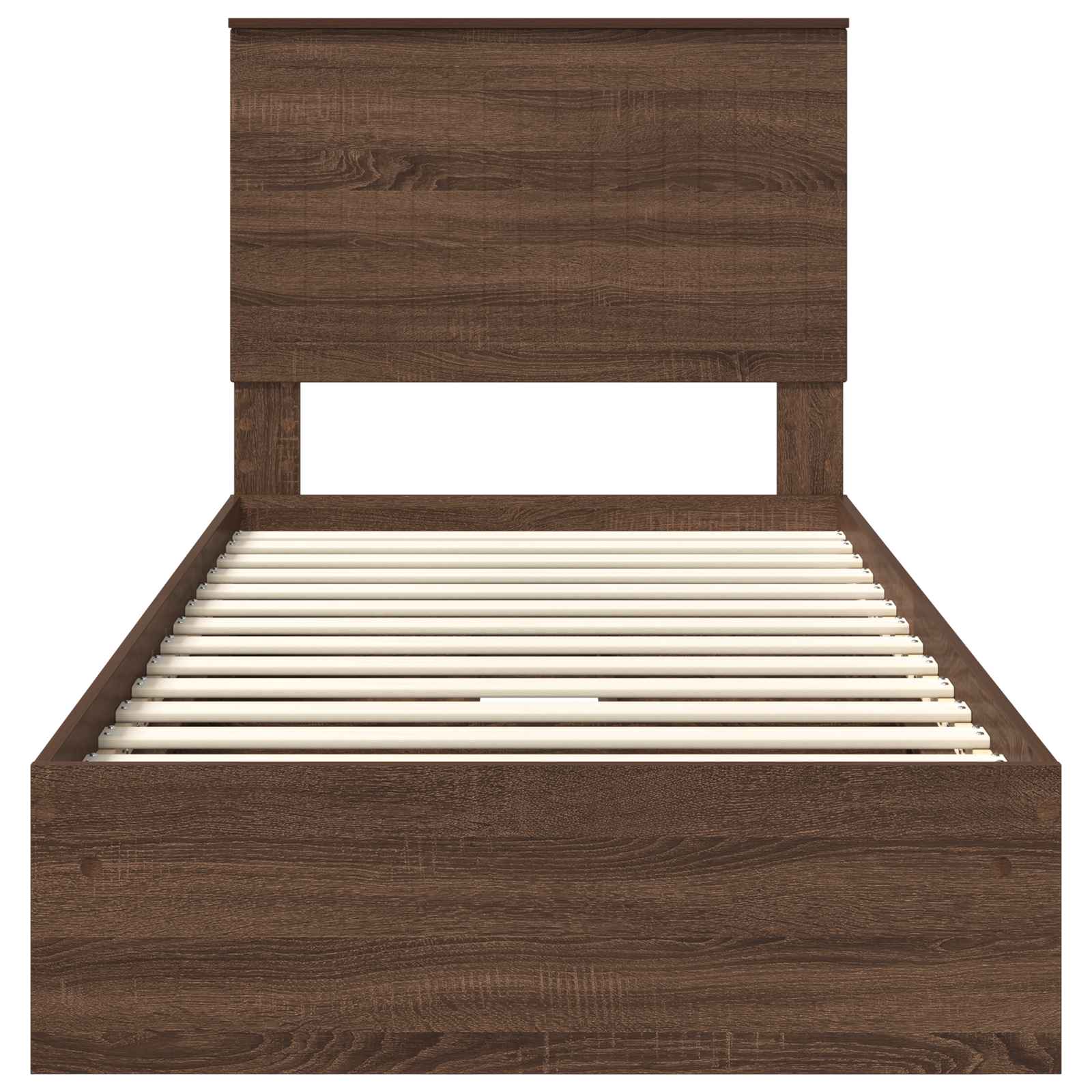 Lit de Rangement Chêne brun 90 x 200 cm Bois d'ingénierie - XIOS