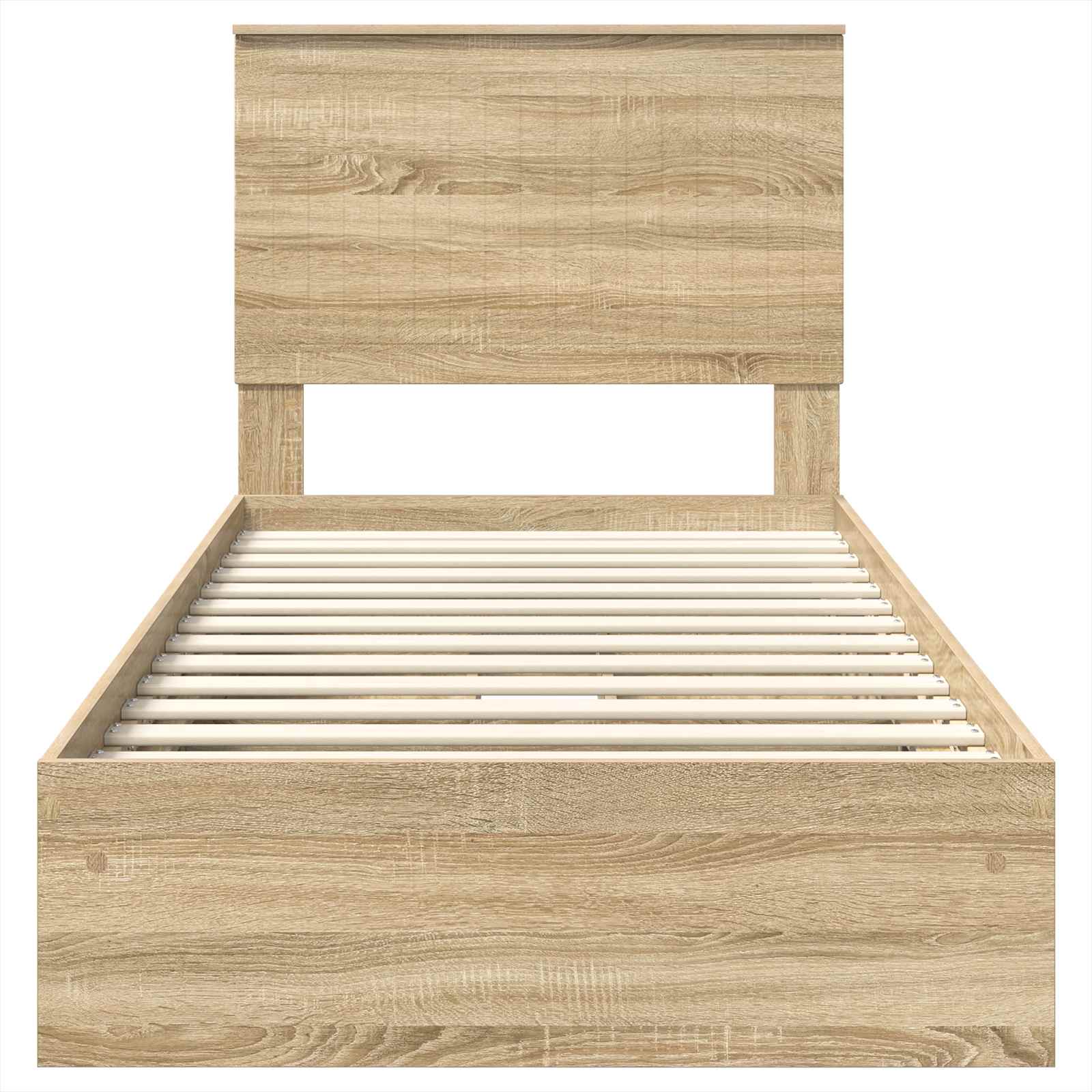 Lit de Rangement Chêne Sonoma 90 x 190 cm Bois d'ingénierie - XIOS
