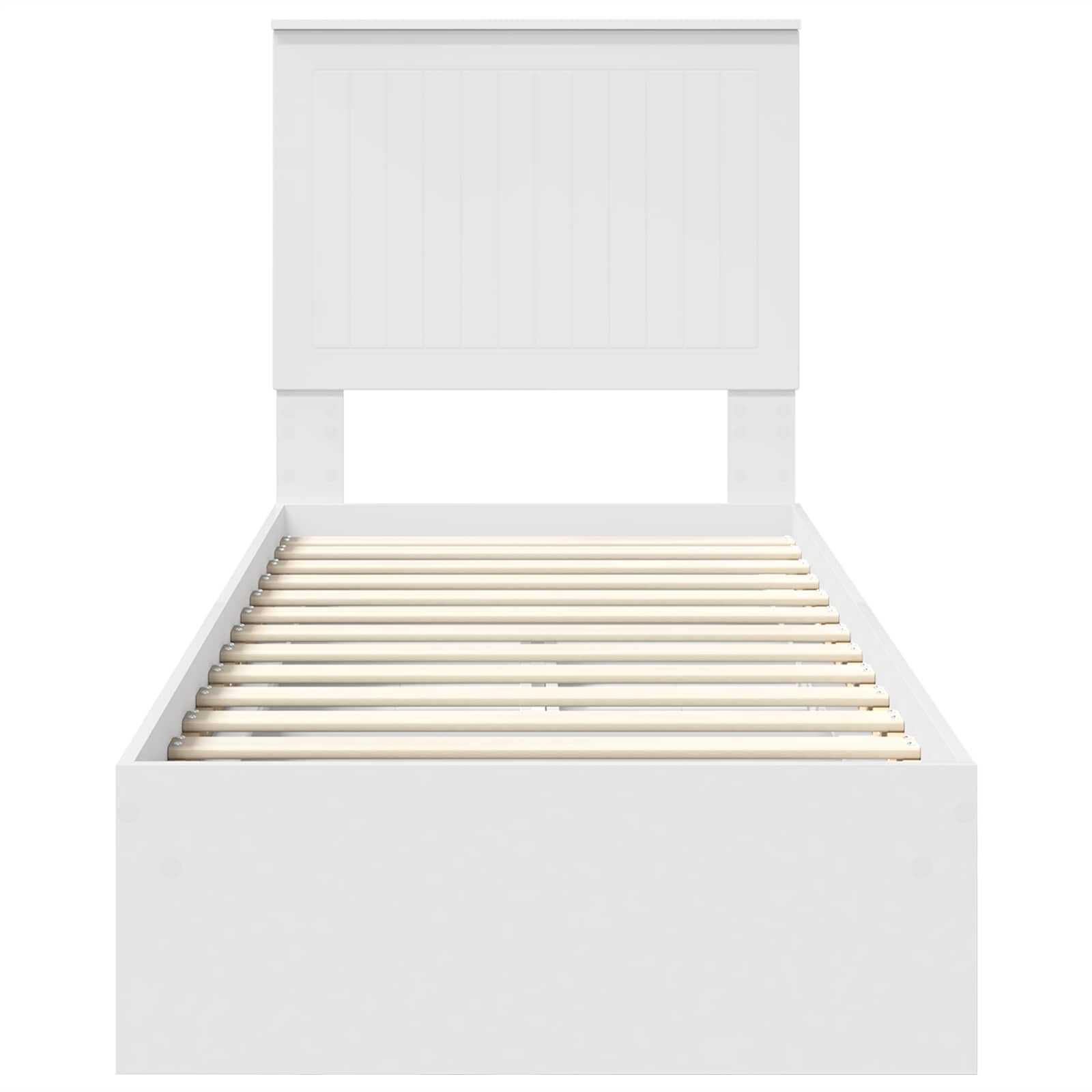 Lit de Rangement Blanc 75 x 190 cm Bois d'ingénierie - XIOS