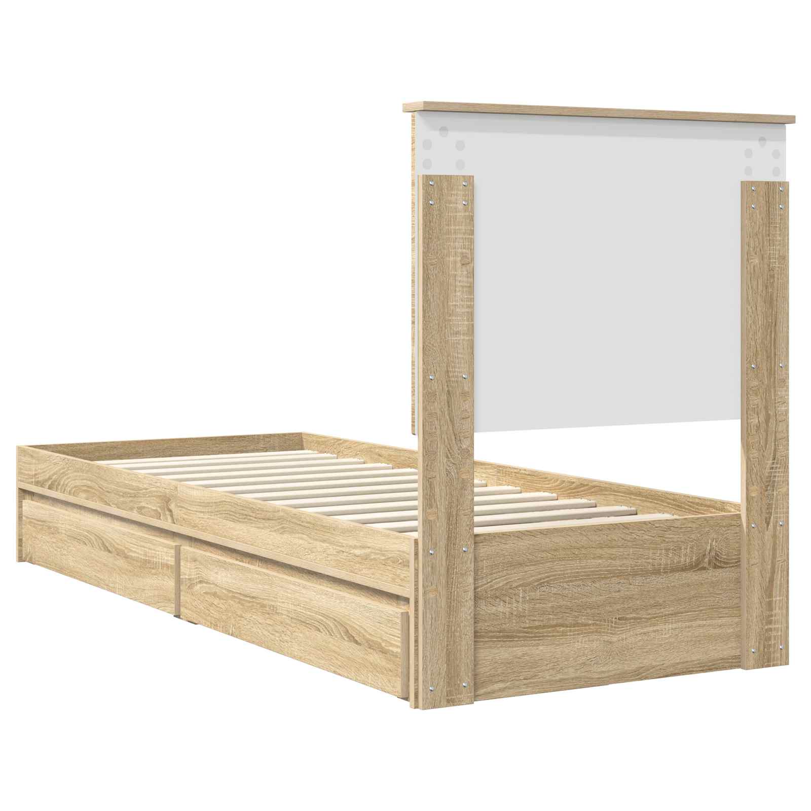 Lit de Rangement Chêne Sonoma 75 x 190 cm Bois d'ingénierie - XIOS