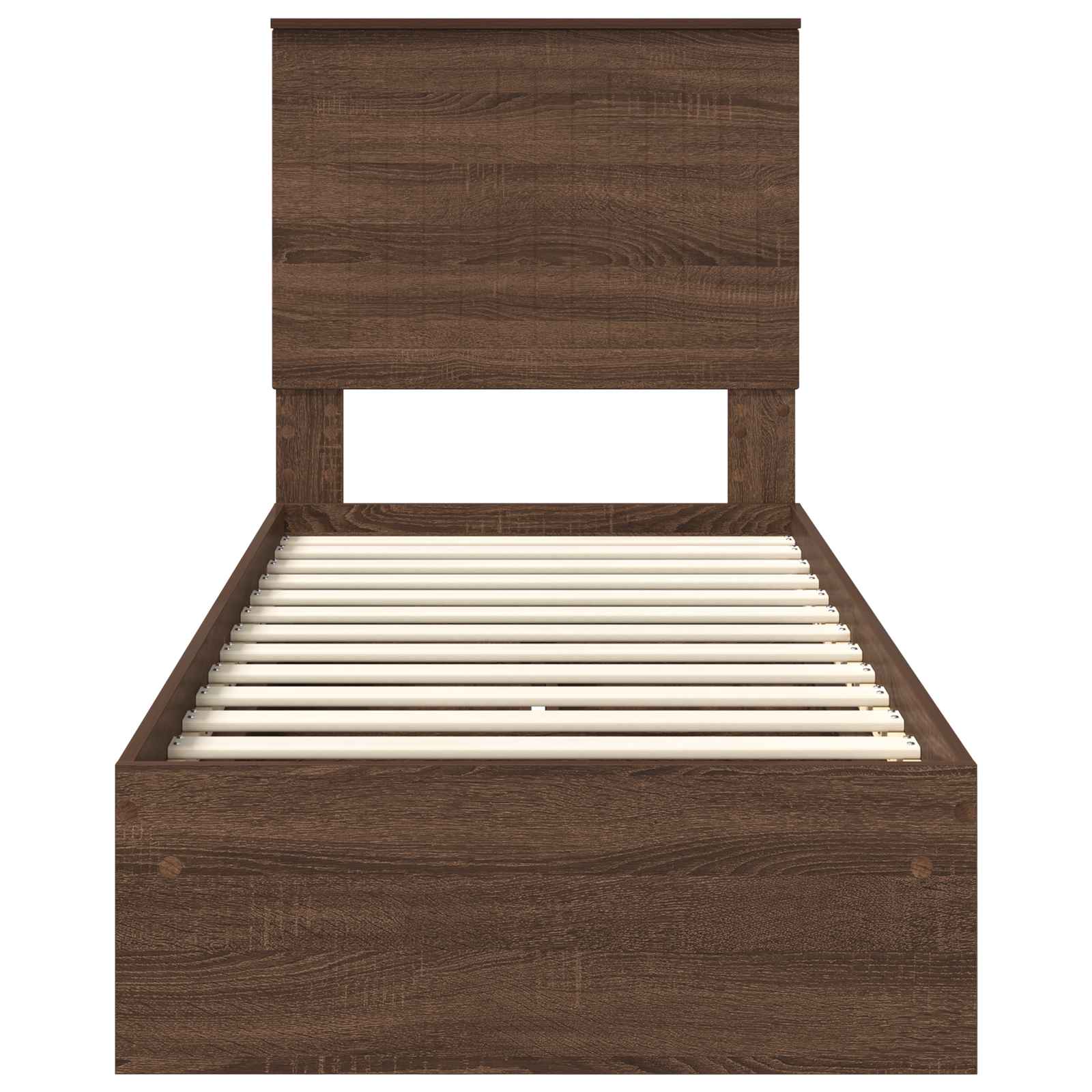 Lit de Rangement Chêne brun 75 x 190 cm Bois d'ingénierie - XIOS