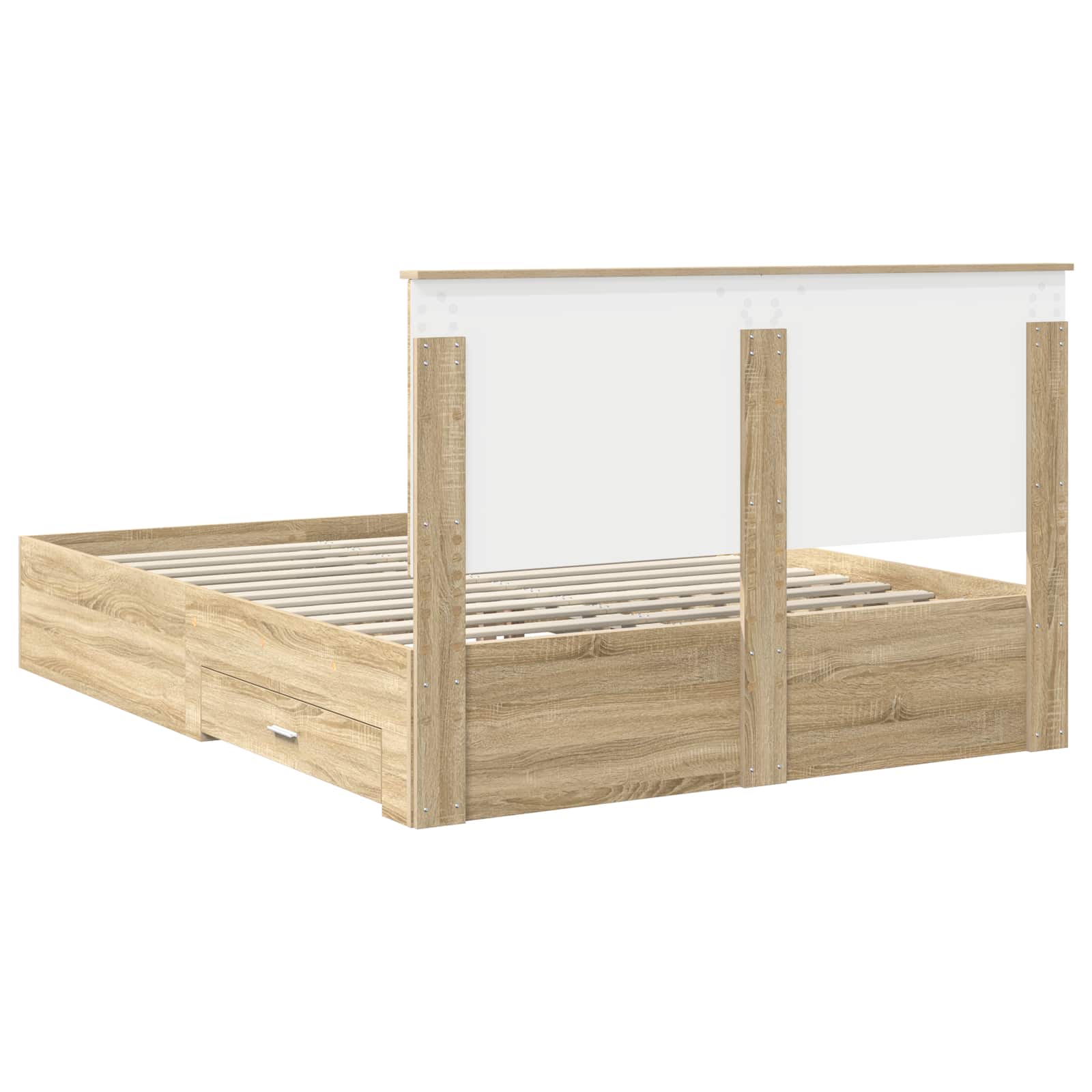 Cadre de lit Chêne Sonoma 150 x 200 cm Bois d'ingénierie - XIOS