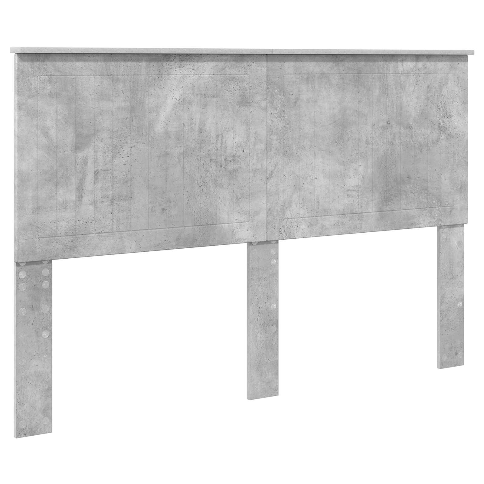 Cadre de lit Gris béton 150 x 200 cm Bois d'ingénierie - XIOS