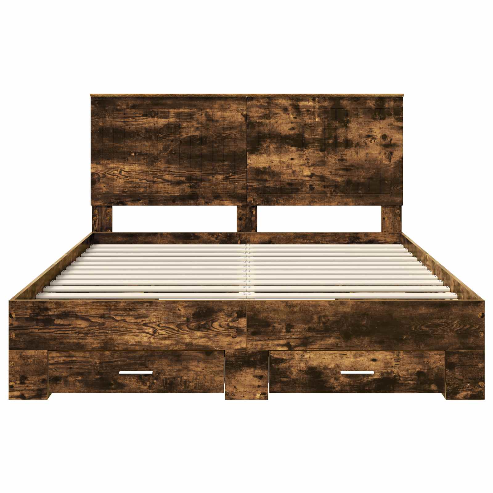 Cadre de lit Chêne fumé 150 x 200 cm Bois d'ingénierie - XIOS