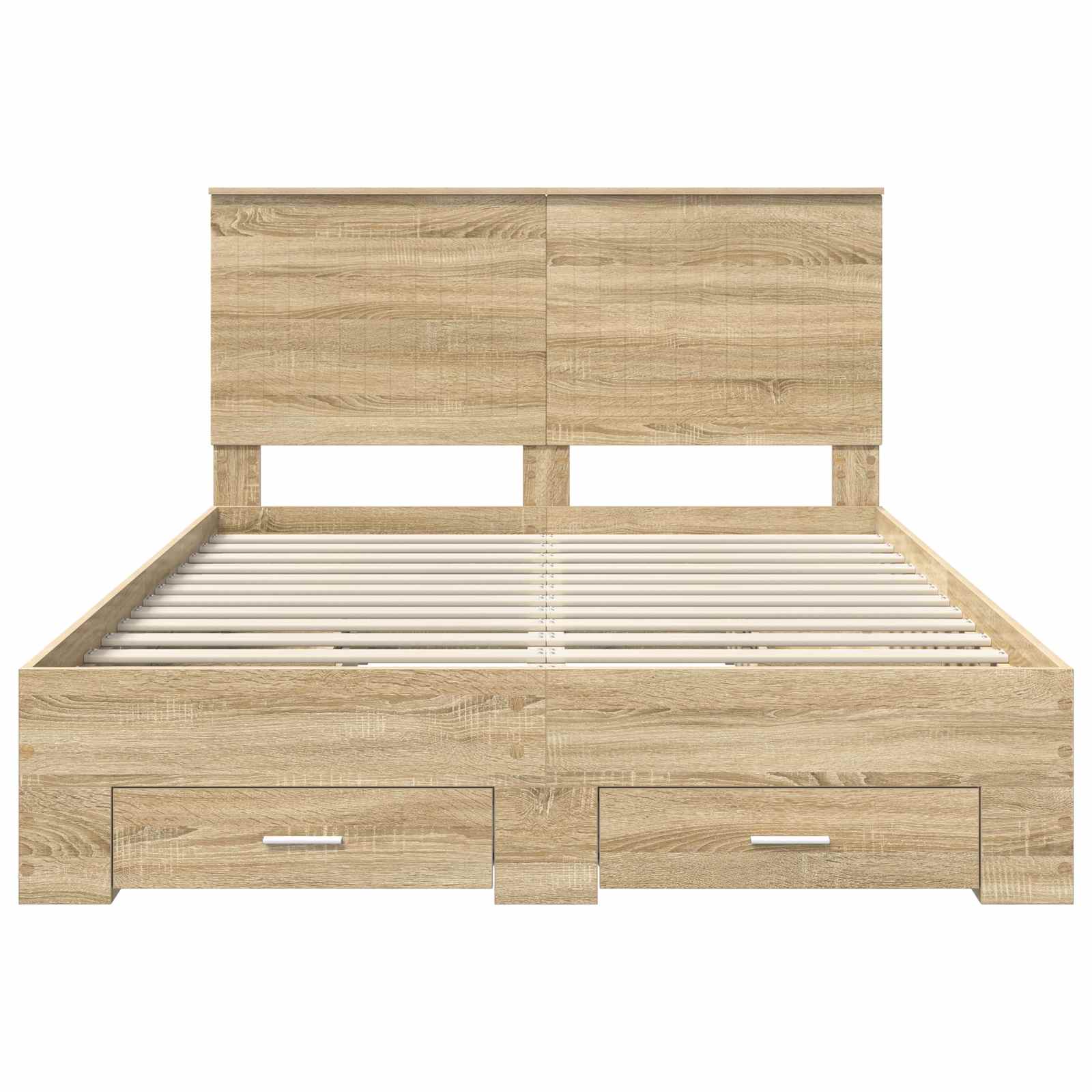 Cadre de lit Chêne Sonoma 140 x 190 cm Bois d'ingénierie - XIOS