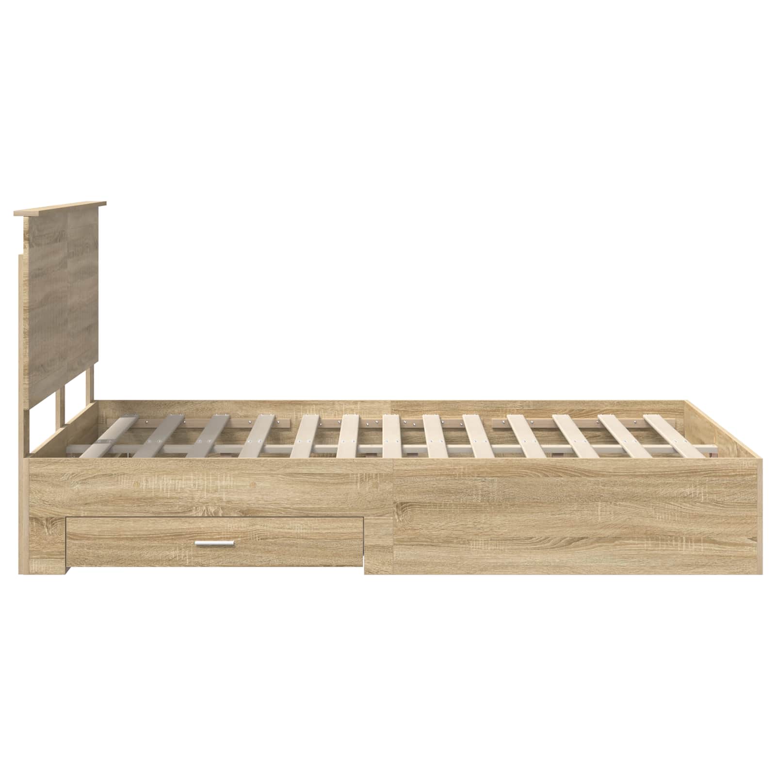 Cadre de lit Chêne Sonoma 140 x 190 cm Bois d'ingénierie - XIOS