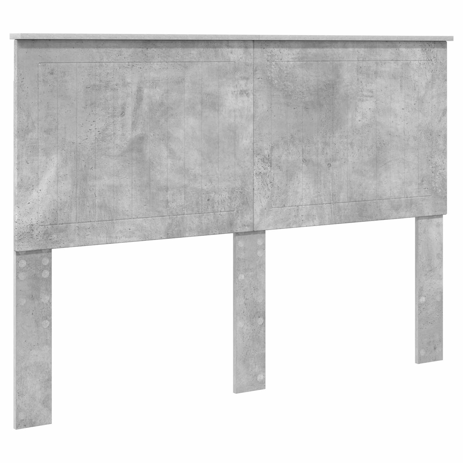 Cadre de lit Gris béton 140 x 190 cm Bois d'ingénierie - XIOS